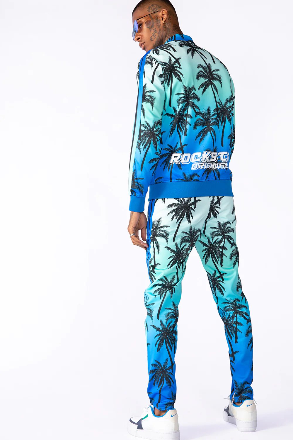 Eves Palm Print Set (Blue) - Image 4