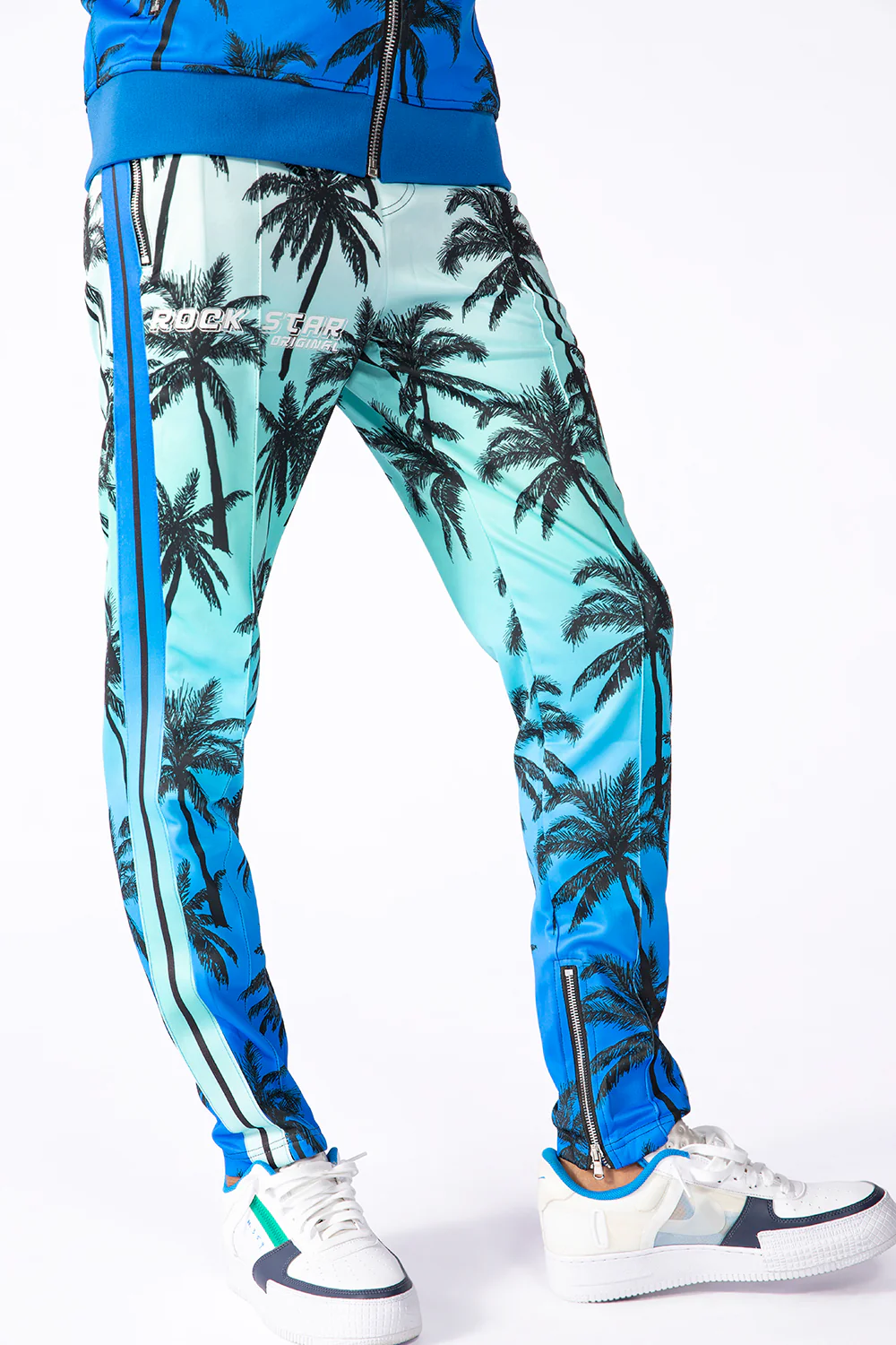 Eves Palm Print Set (Blue) - Image 6