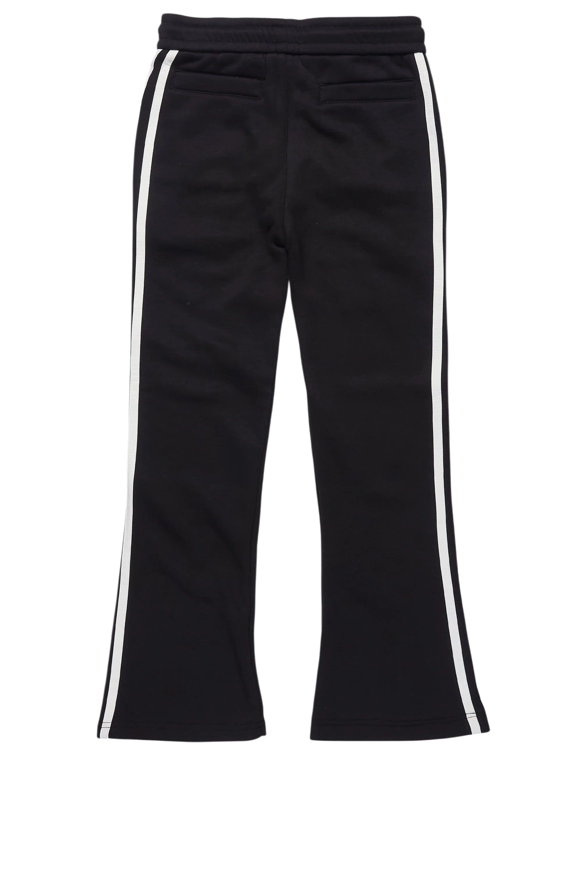 Girls Gerrit Black Baggy Stacked Flare Pants - Image 8