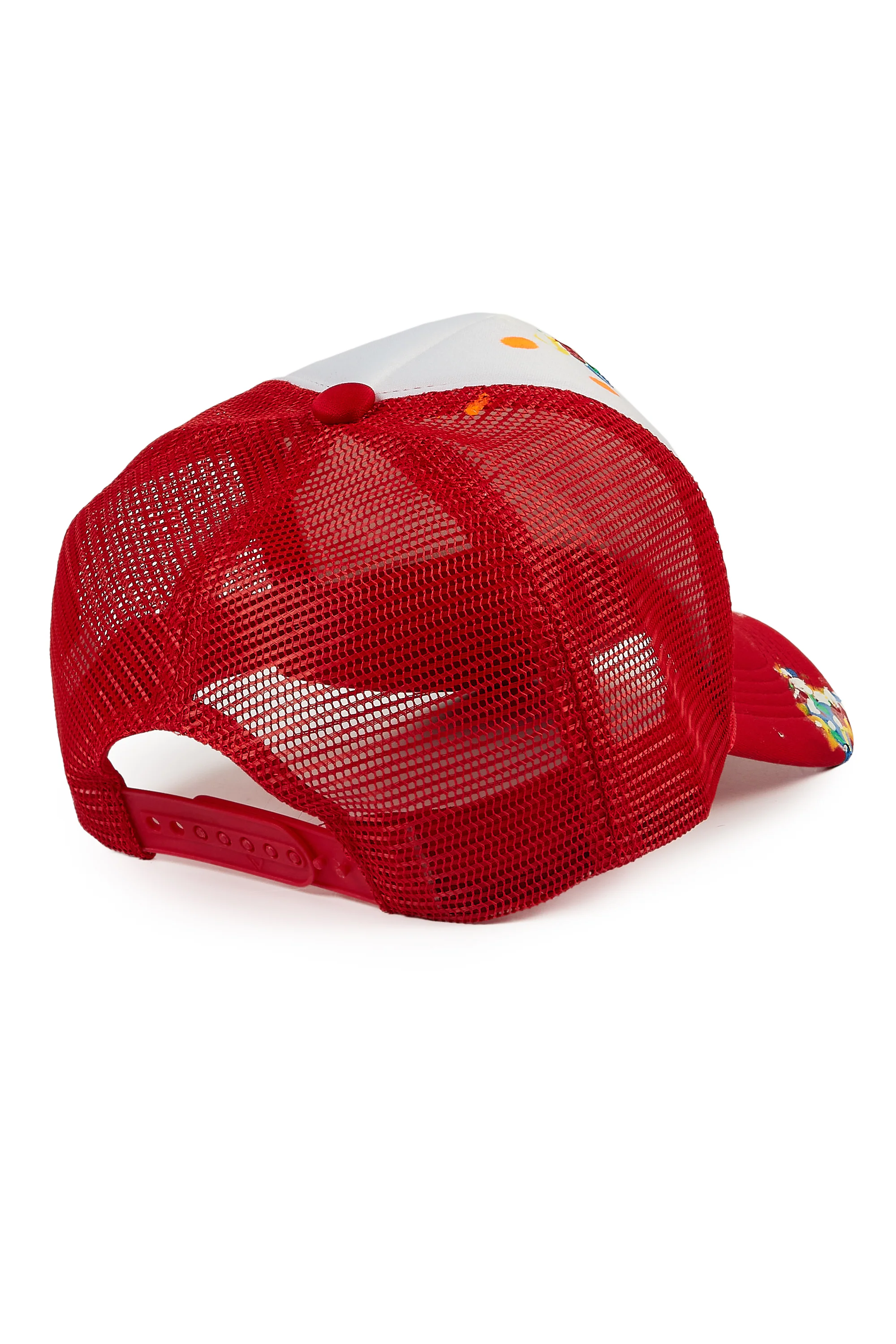Boys Neptune White/Red Trucker Hat - Image 3