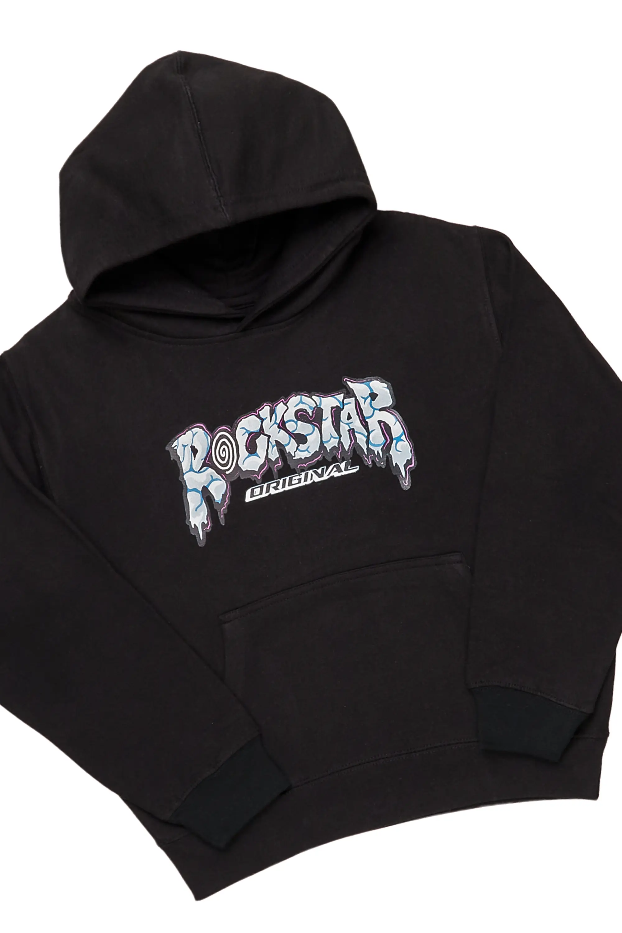 Boys Gorka Black Hoodie/Jean Set - Image 2
