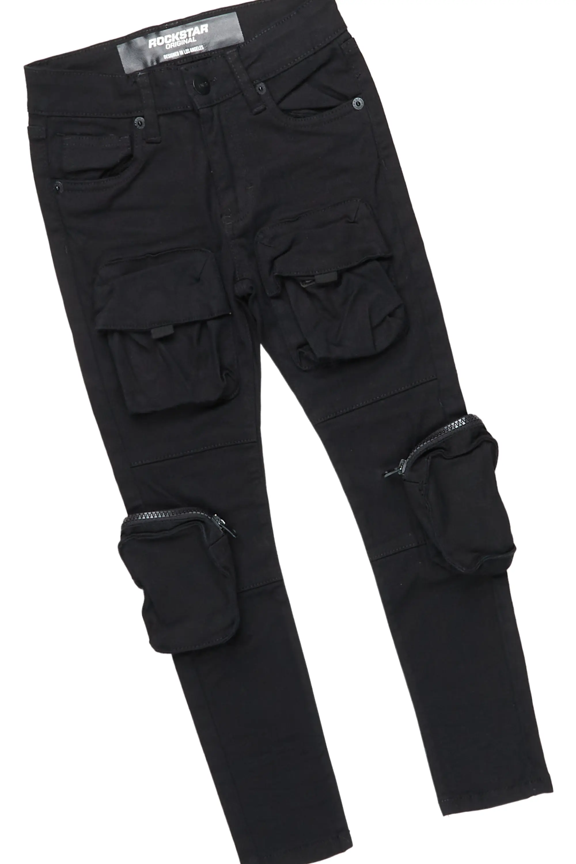 Boys Gorka Black Hoodie/Jean Set - Image 4
