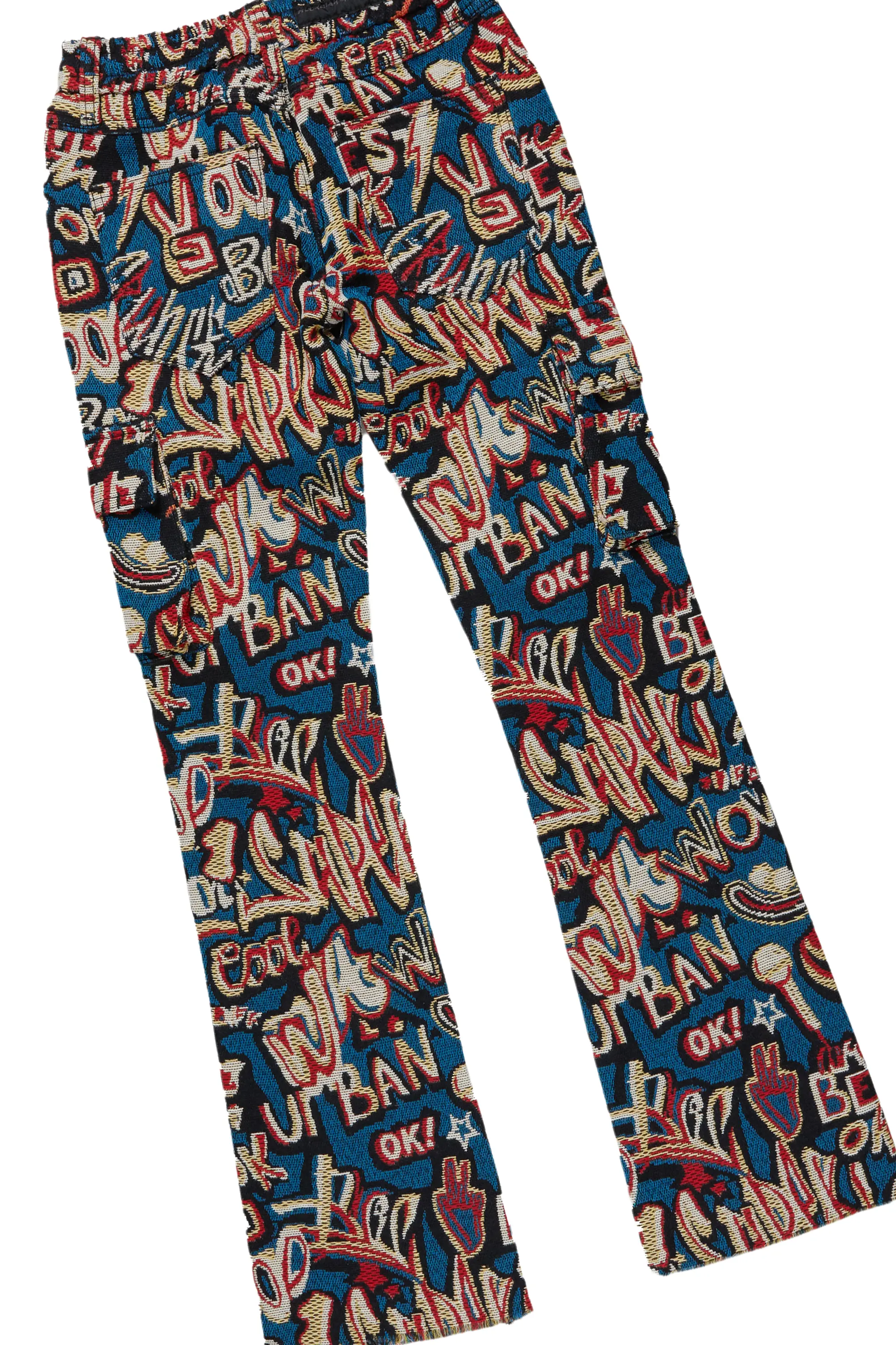 Boys Soweto Maroon Hoodie/Stack Flare Jean Set - Image 5