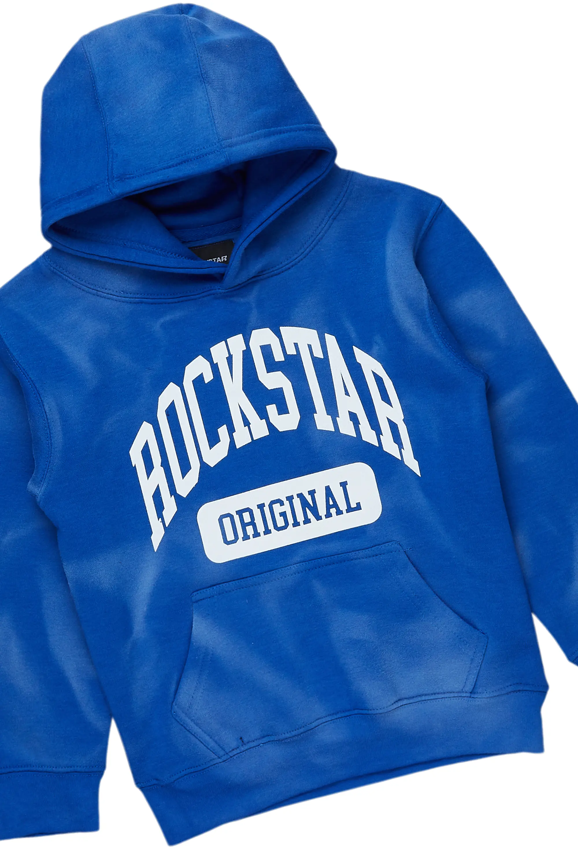 Boys Member Royal/Black Hoodie/Stacked Flare Jean Set - Image 2