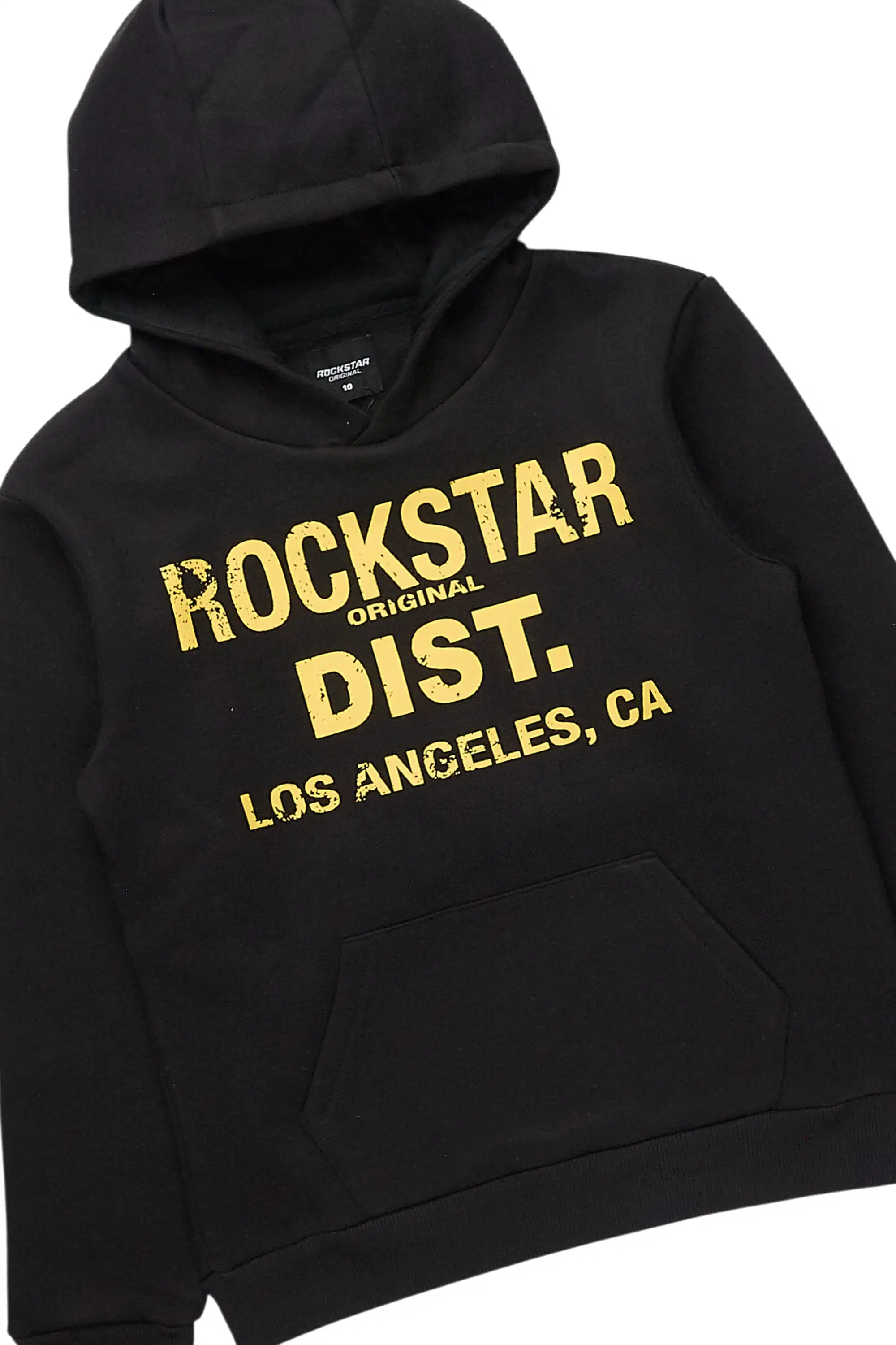 Boys Koen Black Hoodie/Stacked Jean Set - Image 2