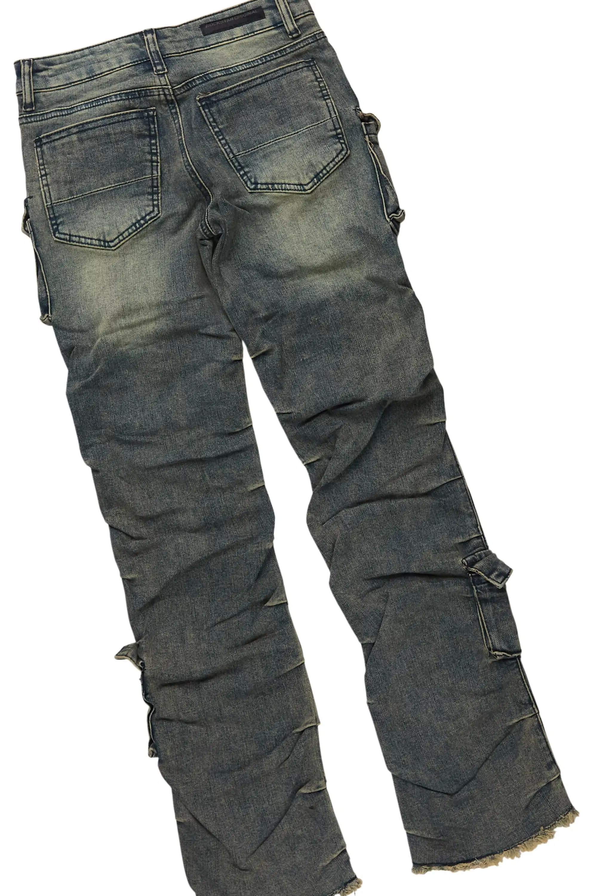 Boys All Eyes Navy & Gentry Tint Blue Stacked Jean Set - Image 4