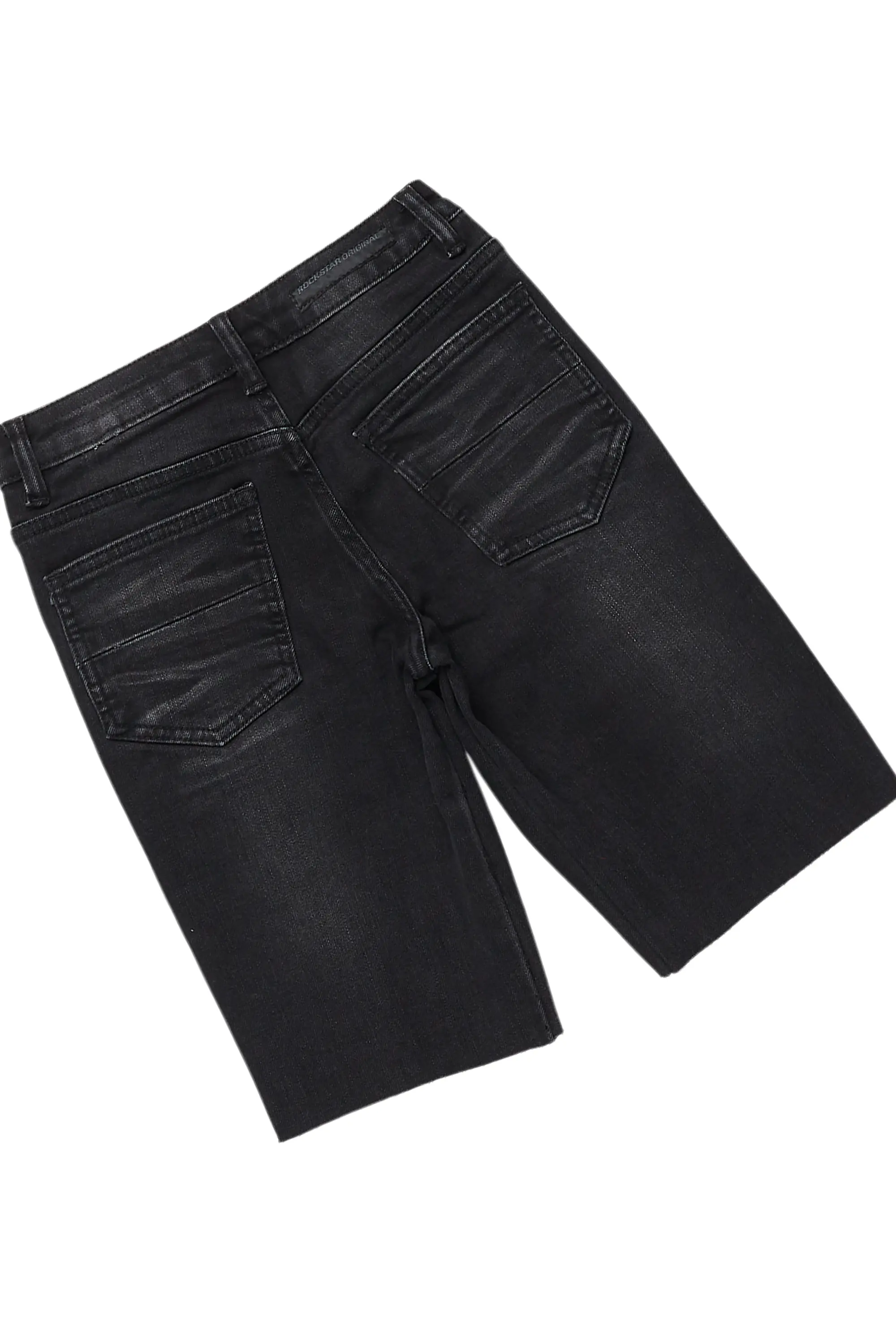 Boys Sava Black/Red T-Shirt/Denim Short Set - Image 4