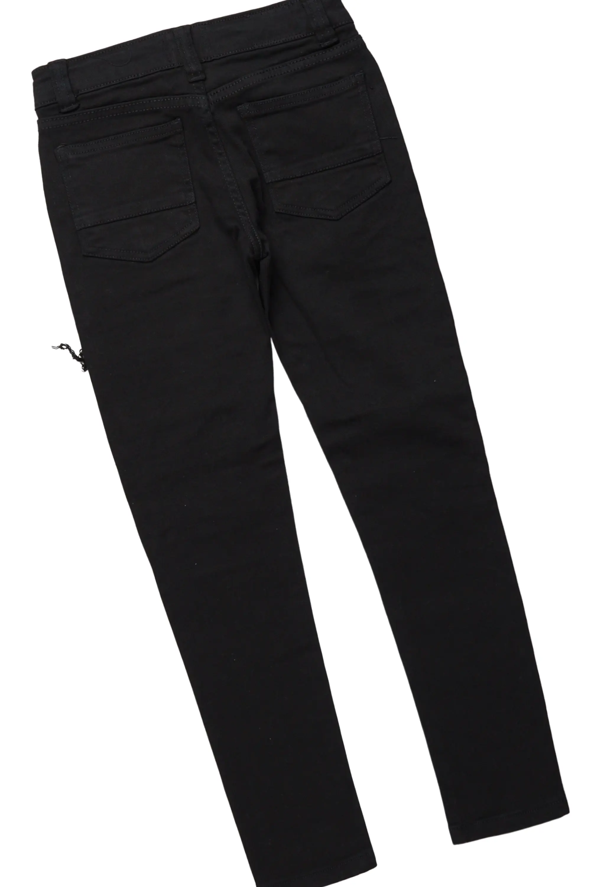 Boys Zaci Red/Black T-Shirt/Frayed Jean Set - Image 7
