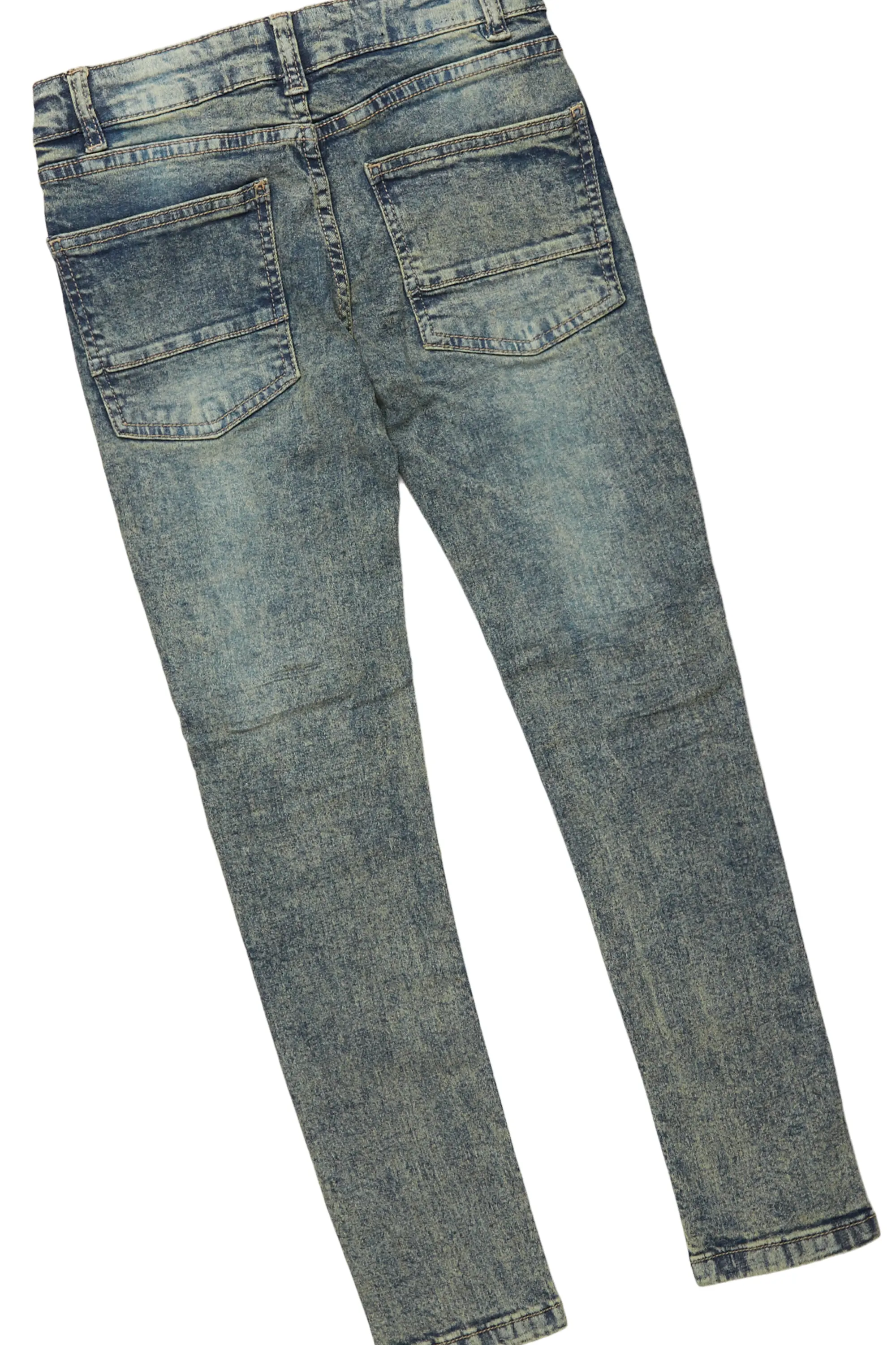 Boys Ector White T-Shirt/Frayed Skinny Jean Set - Image 7
