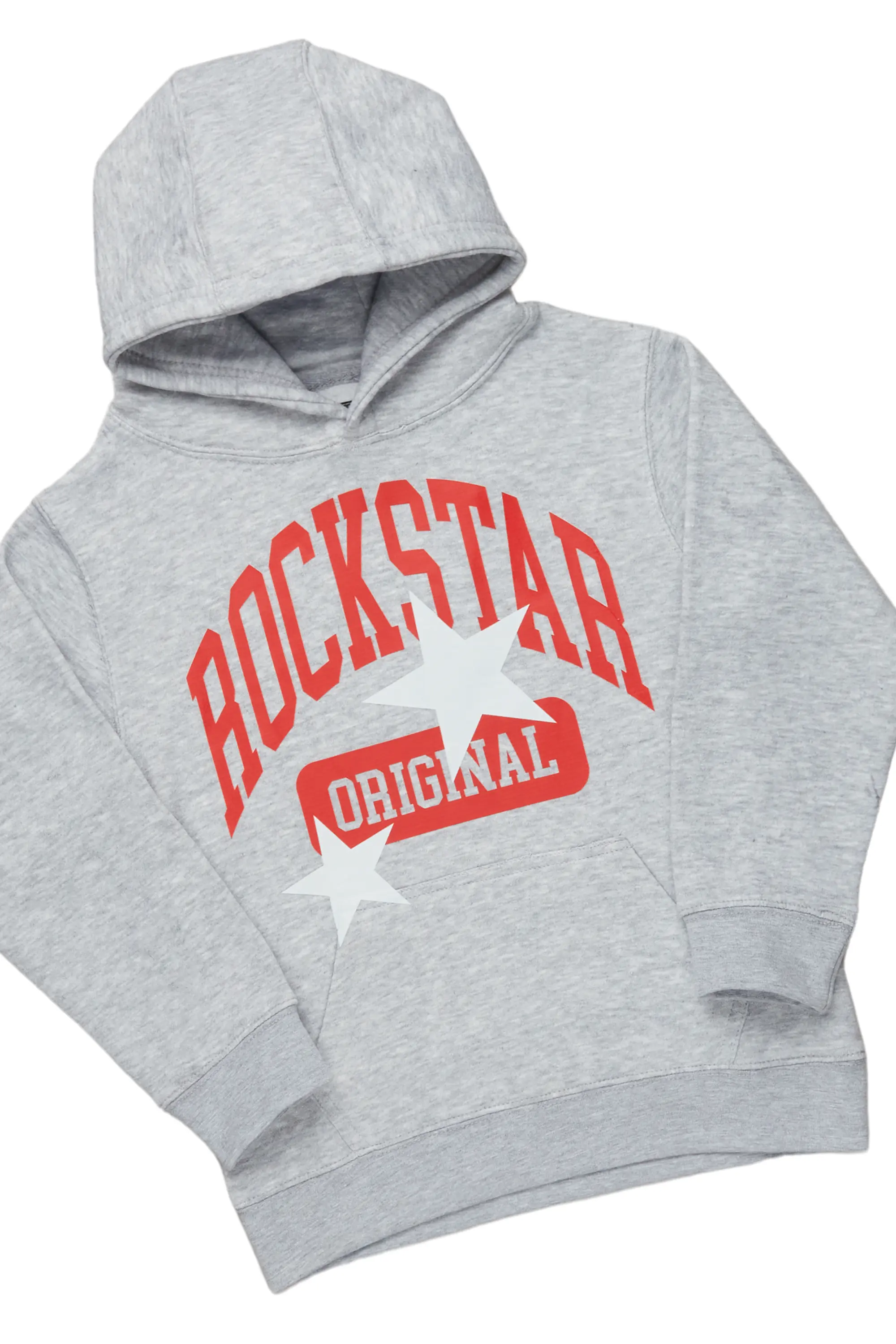 Boys Miro Black/Grey Hoodie/Stacked Flare Jean Set - Image 2