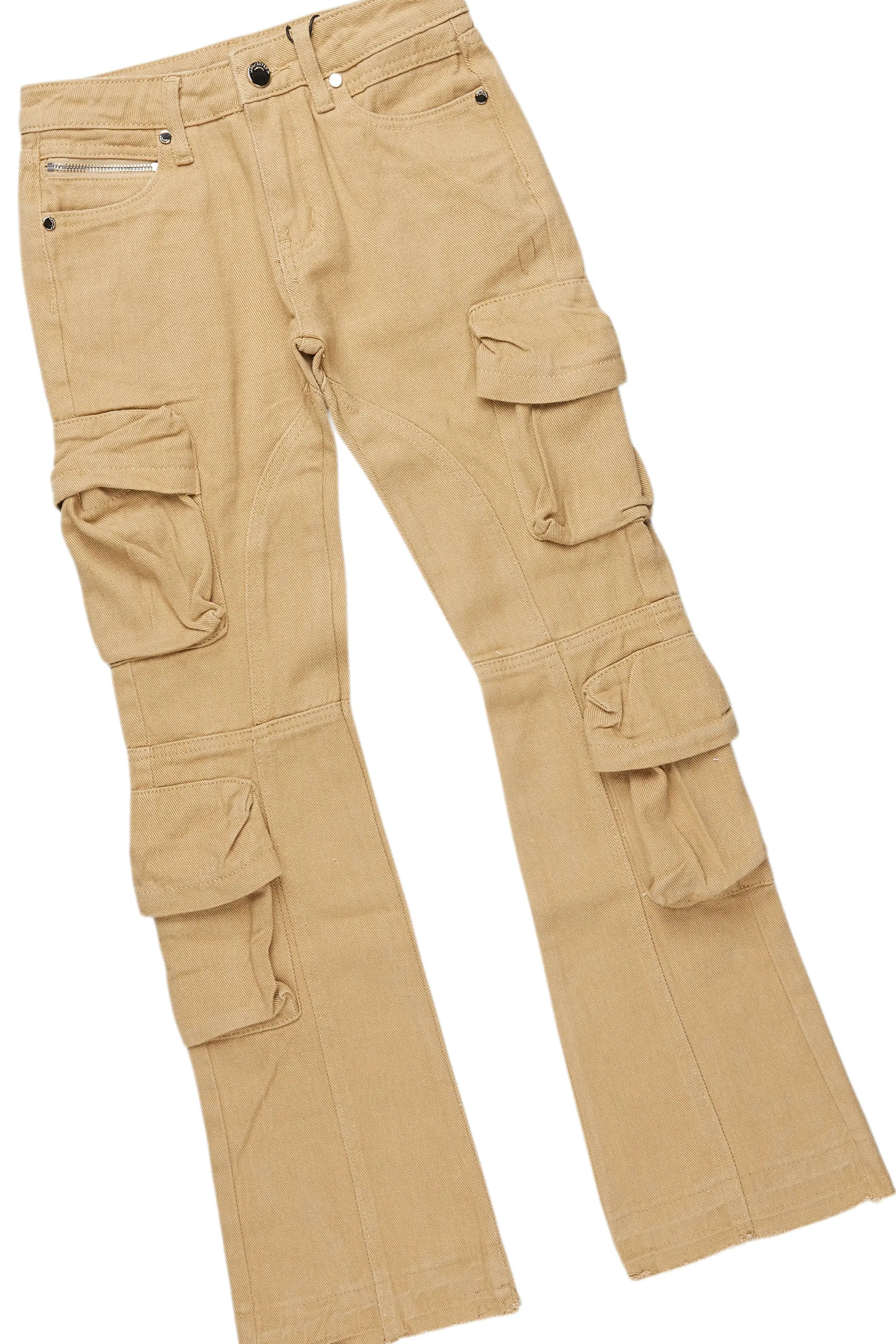 Boys Thierry White T-Shirt/Stacked Flare Jean Set - Image 3
