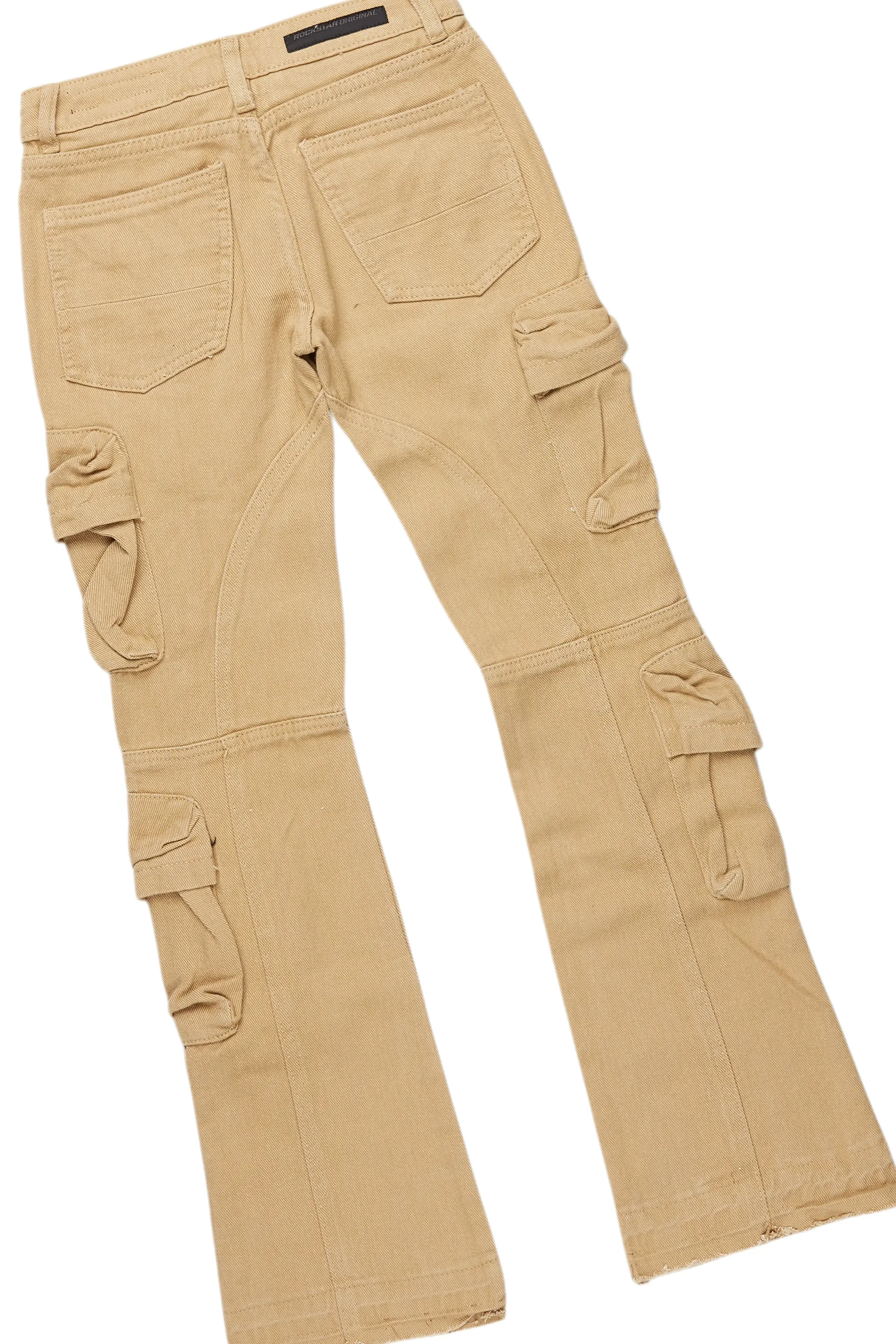 Boys Thierry White T-Shirt/Stacked Flare Jean Set - Image 4