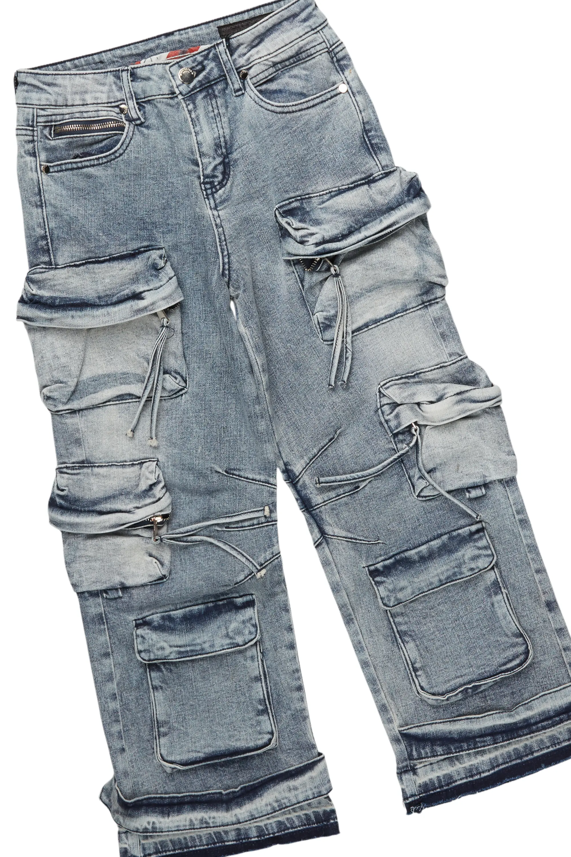 Boys Koen Black/Blue T-Shirt/Baggy Jean Set - Image 3