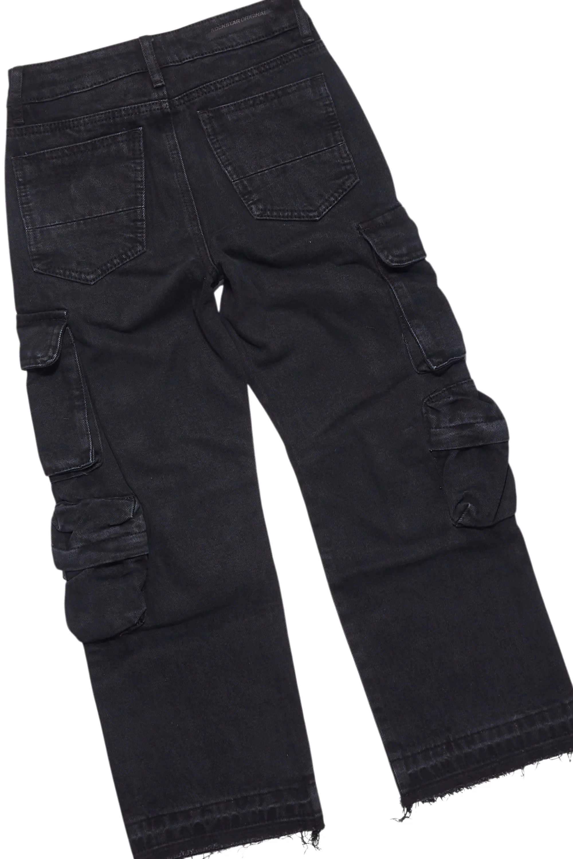 Boys Daria Black/Multi T-Shirt/Stacked Flare Jean Set - Image 4