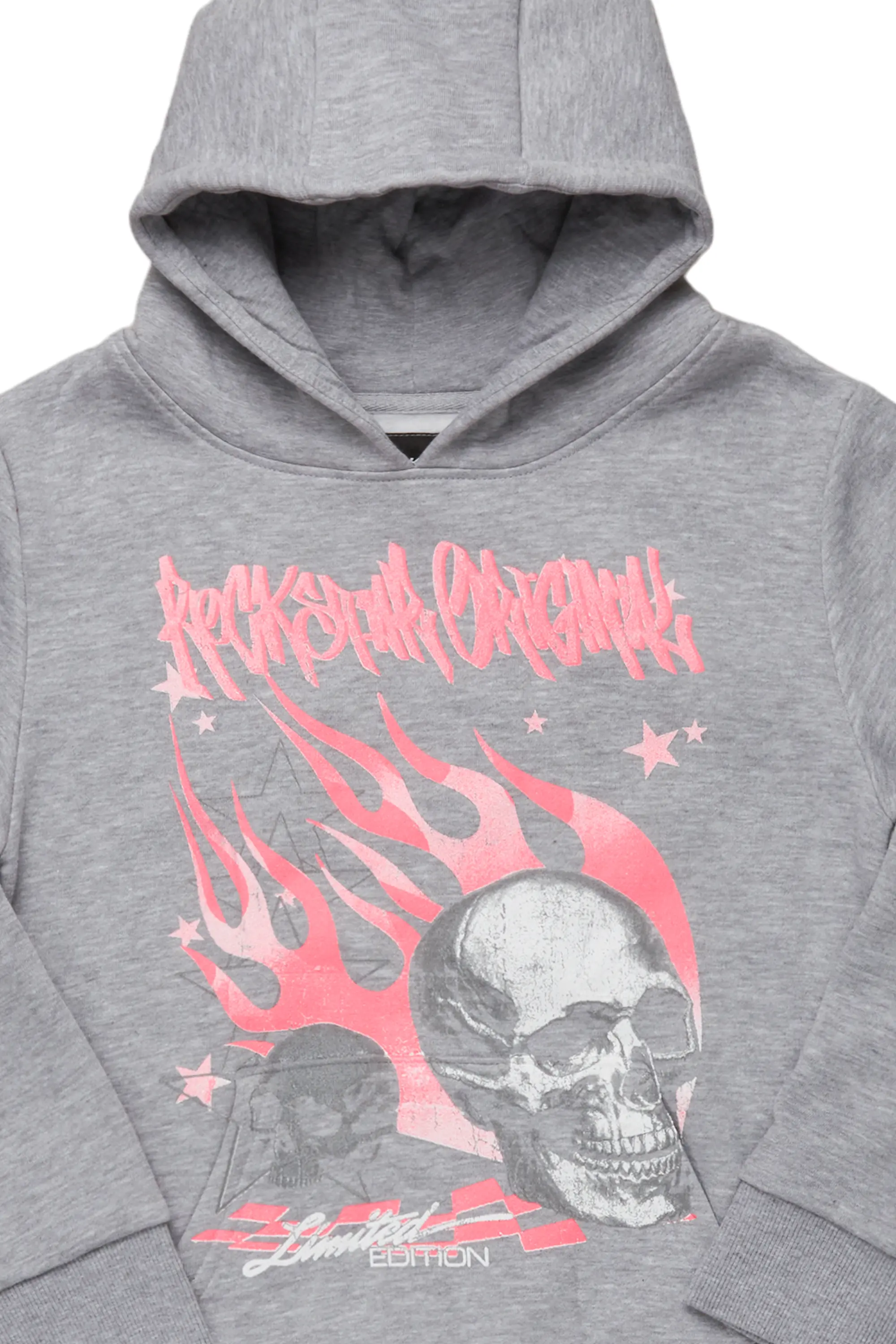 Boys Anesso Grey Graphic Hoodie - Image 2