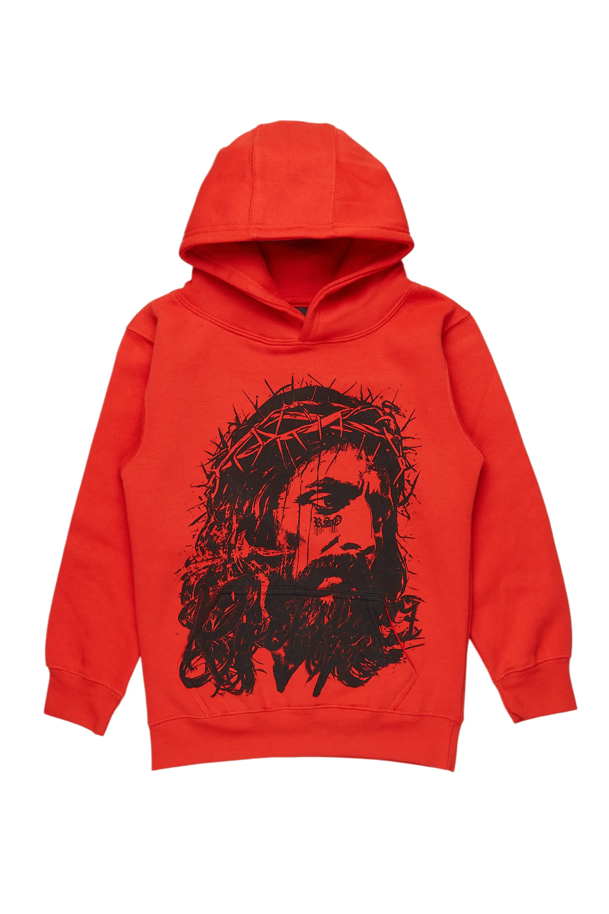 Boys Bedros Red Graphic Hoodie - Image 7