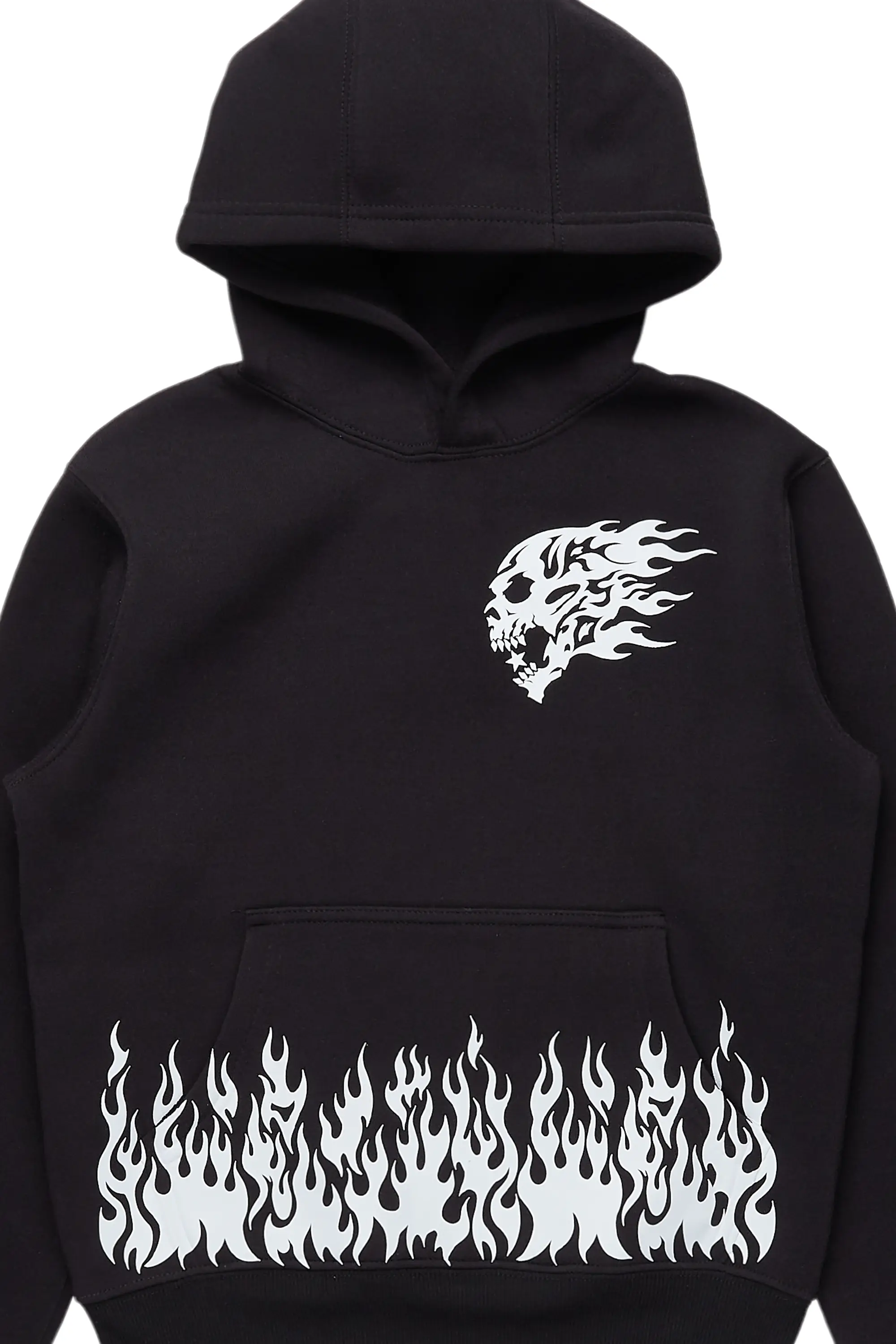 Boys Bubble Black Graphic Hoodie - Image 2