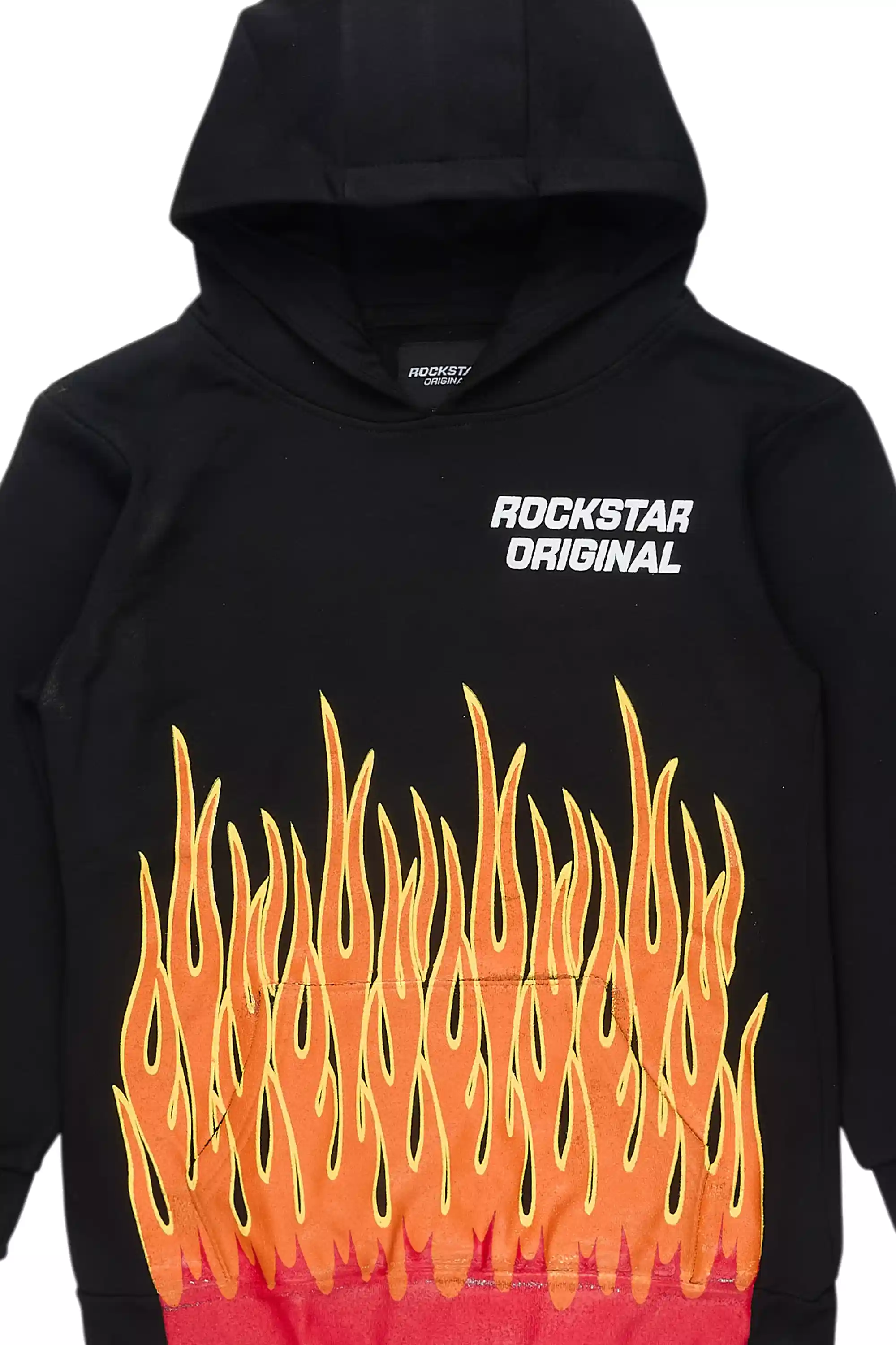 Boys Roeland Black/Red Graphic Hoodie - Image 2
