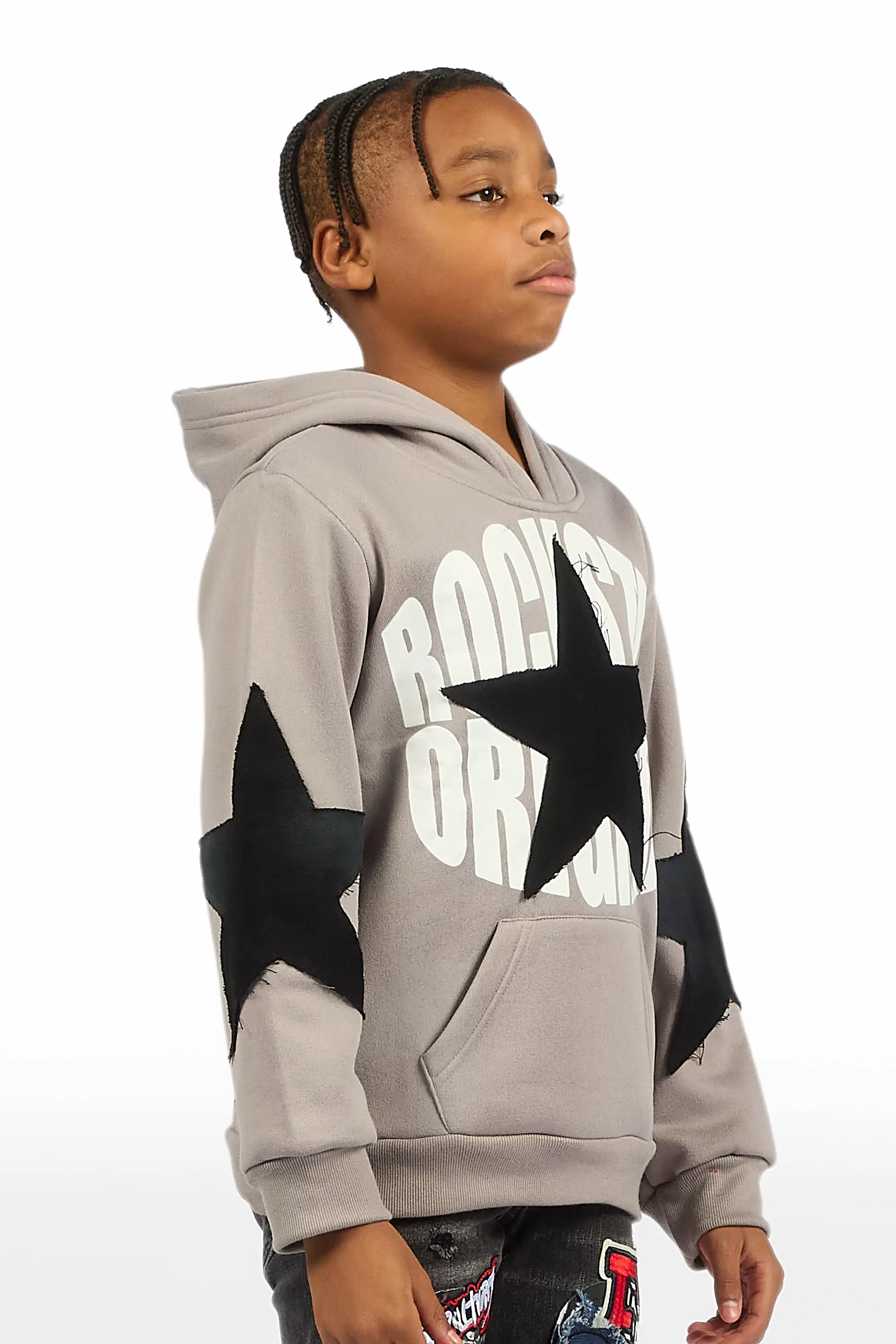 Boys States 2.0 Heather Grey Graphic Hoodie - Image 3