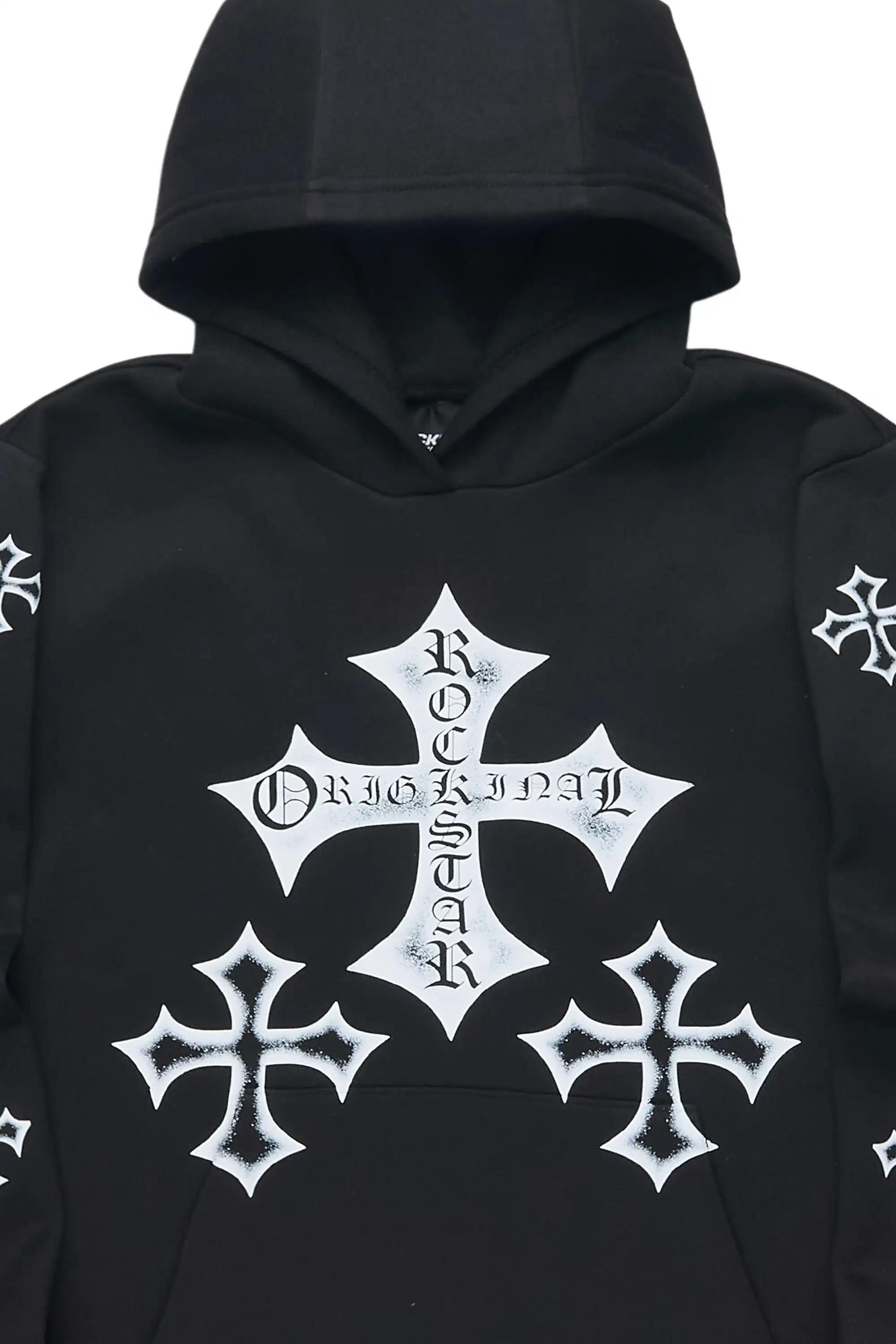 Boys Marizon Black Graphic Hoodie - Image 2