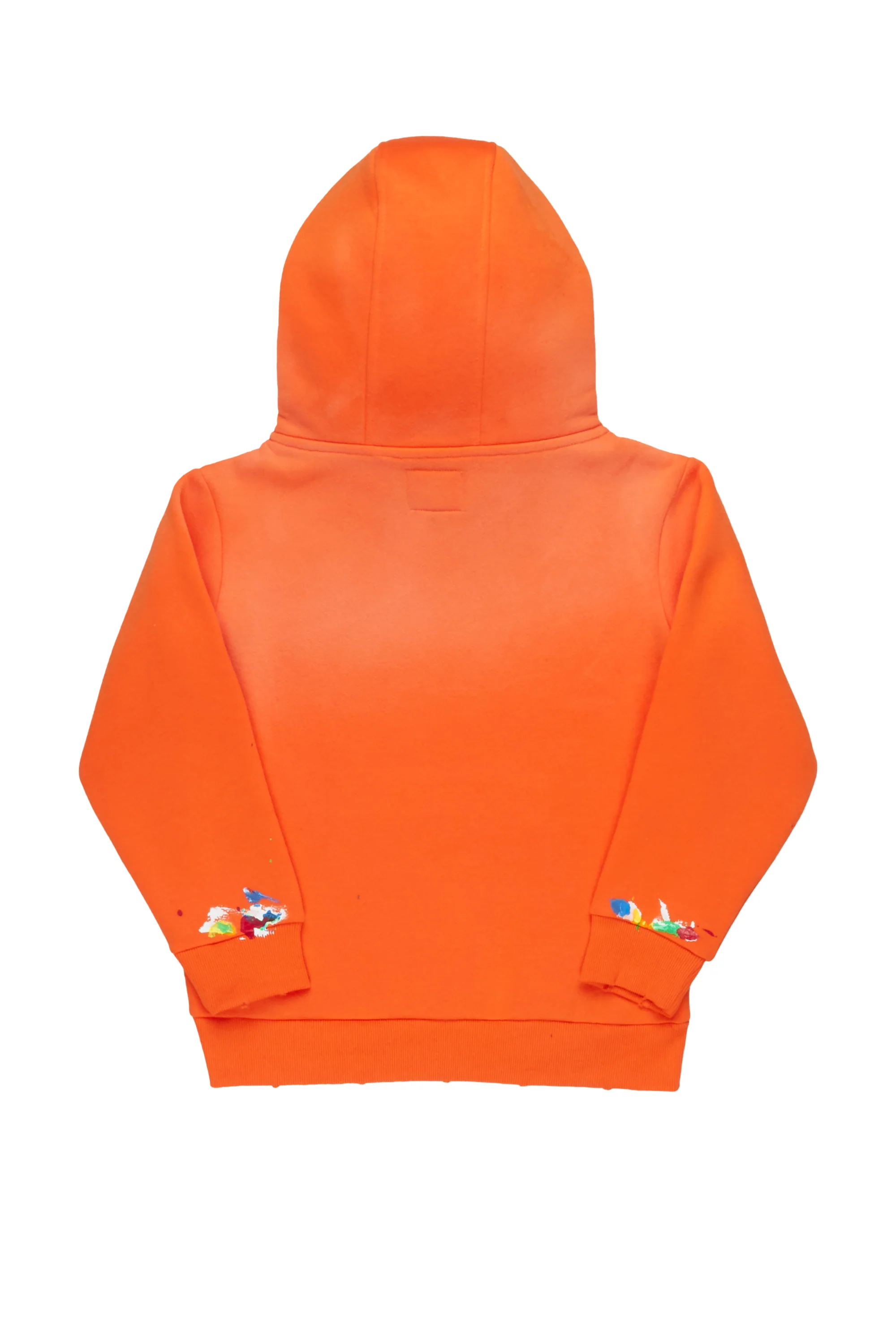 Boys Rockstar Art Dist. Orange Graphic Hoodie - Image 2