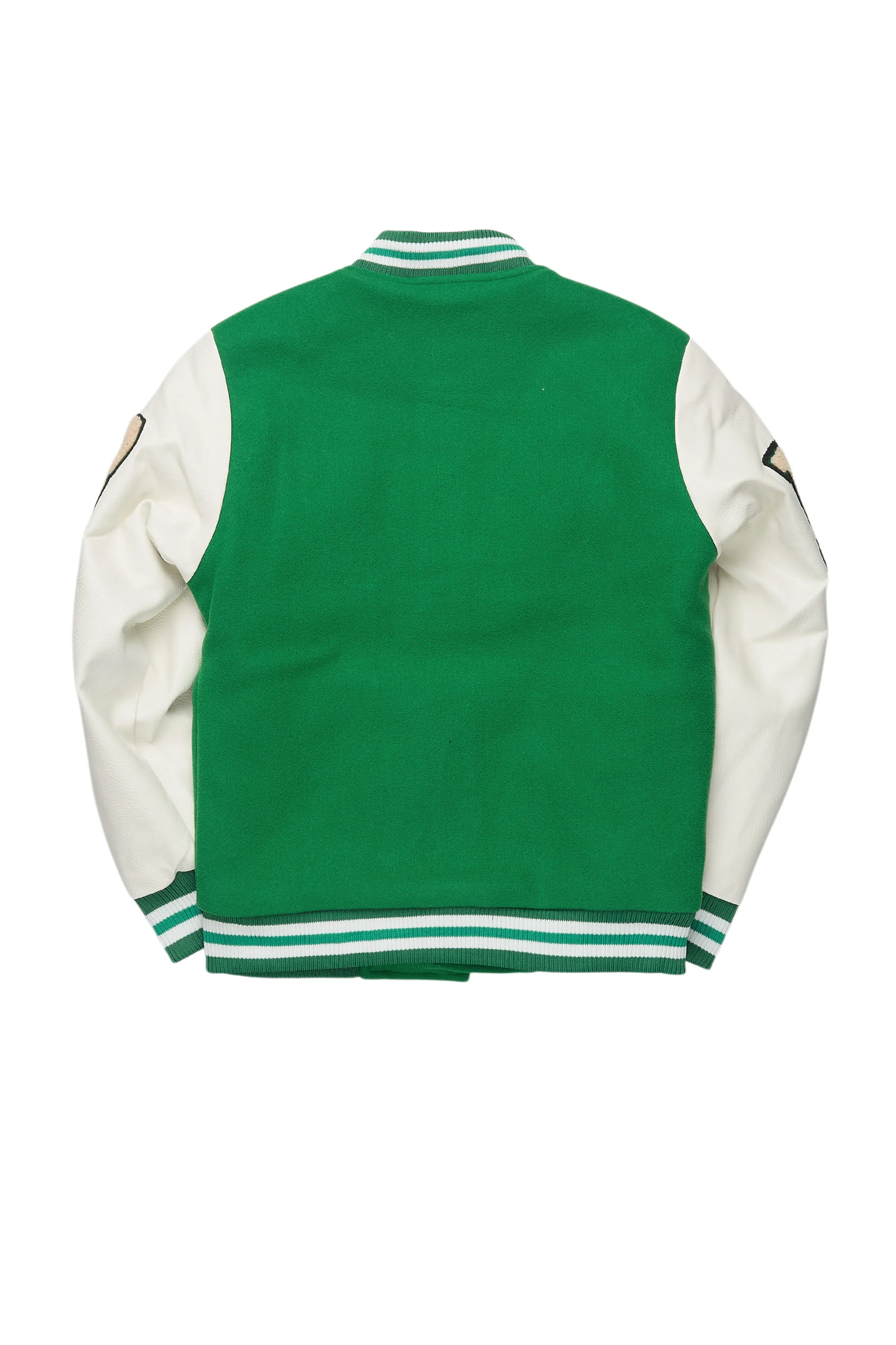 Boys Balser Green Varsity Jacket - Image 9