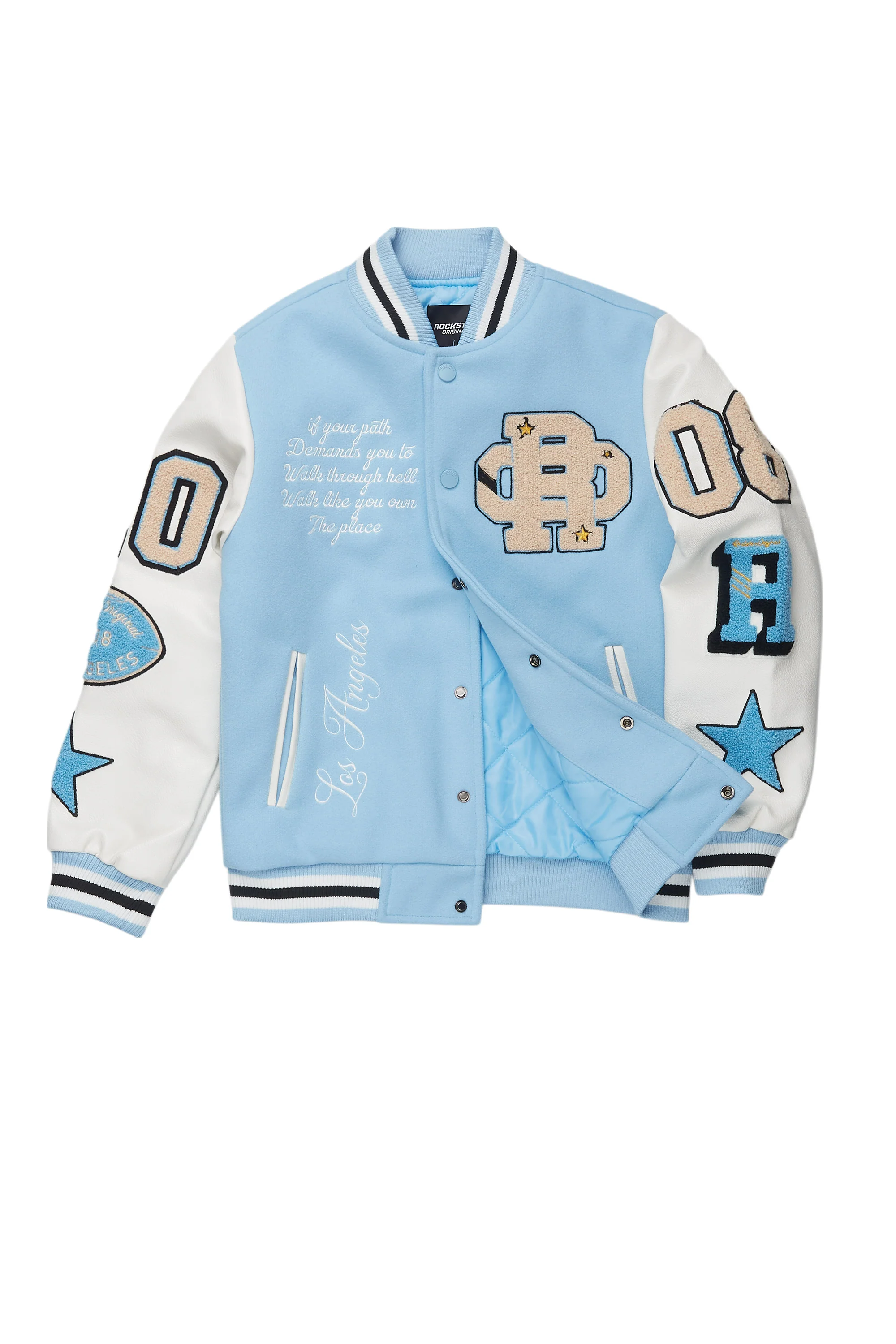Boys Balser Light blue Varsity Jacket - Image 2