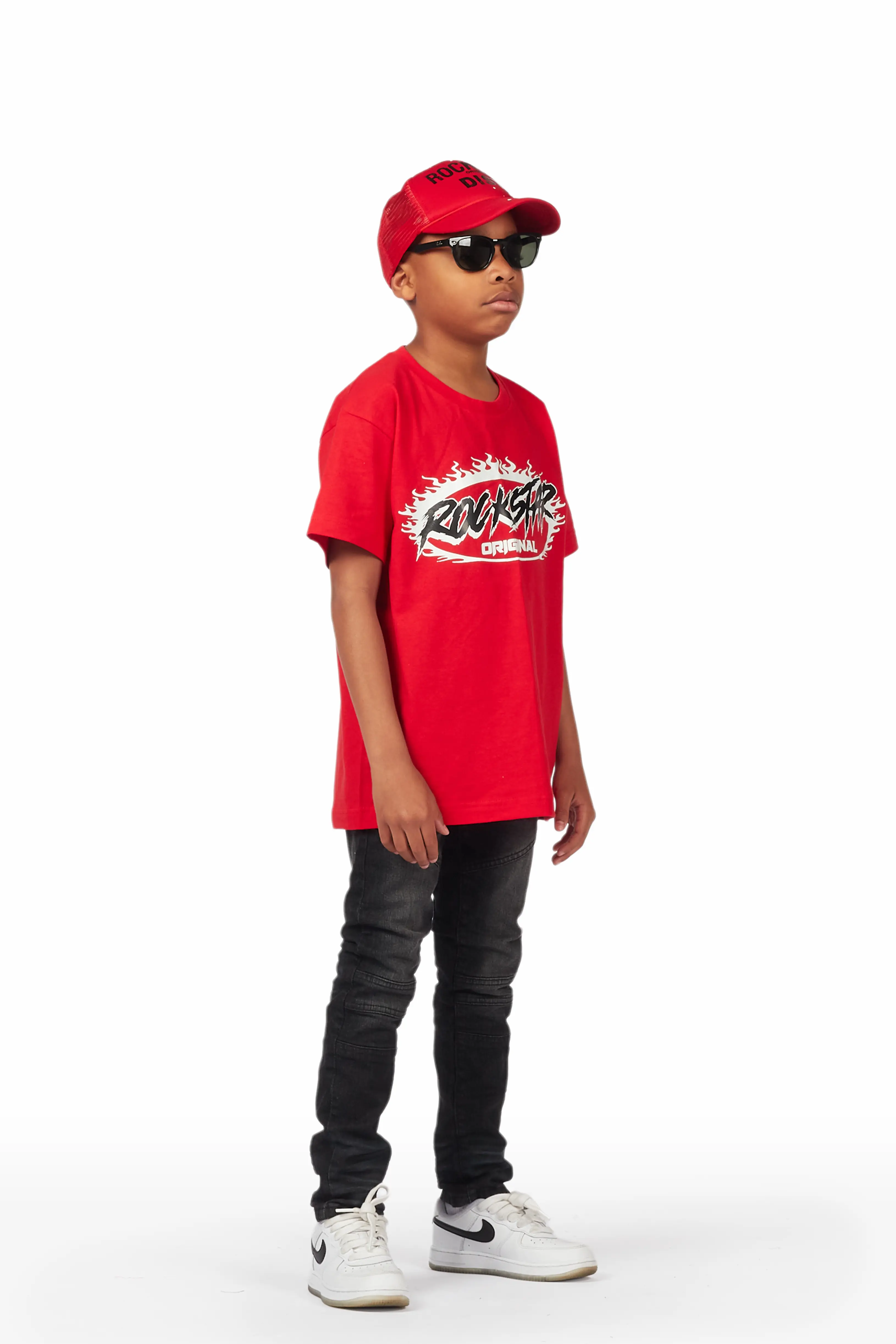 Boys Qito Dark Grey Biker Jean - Image 4