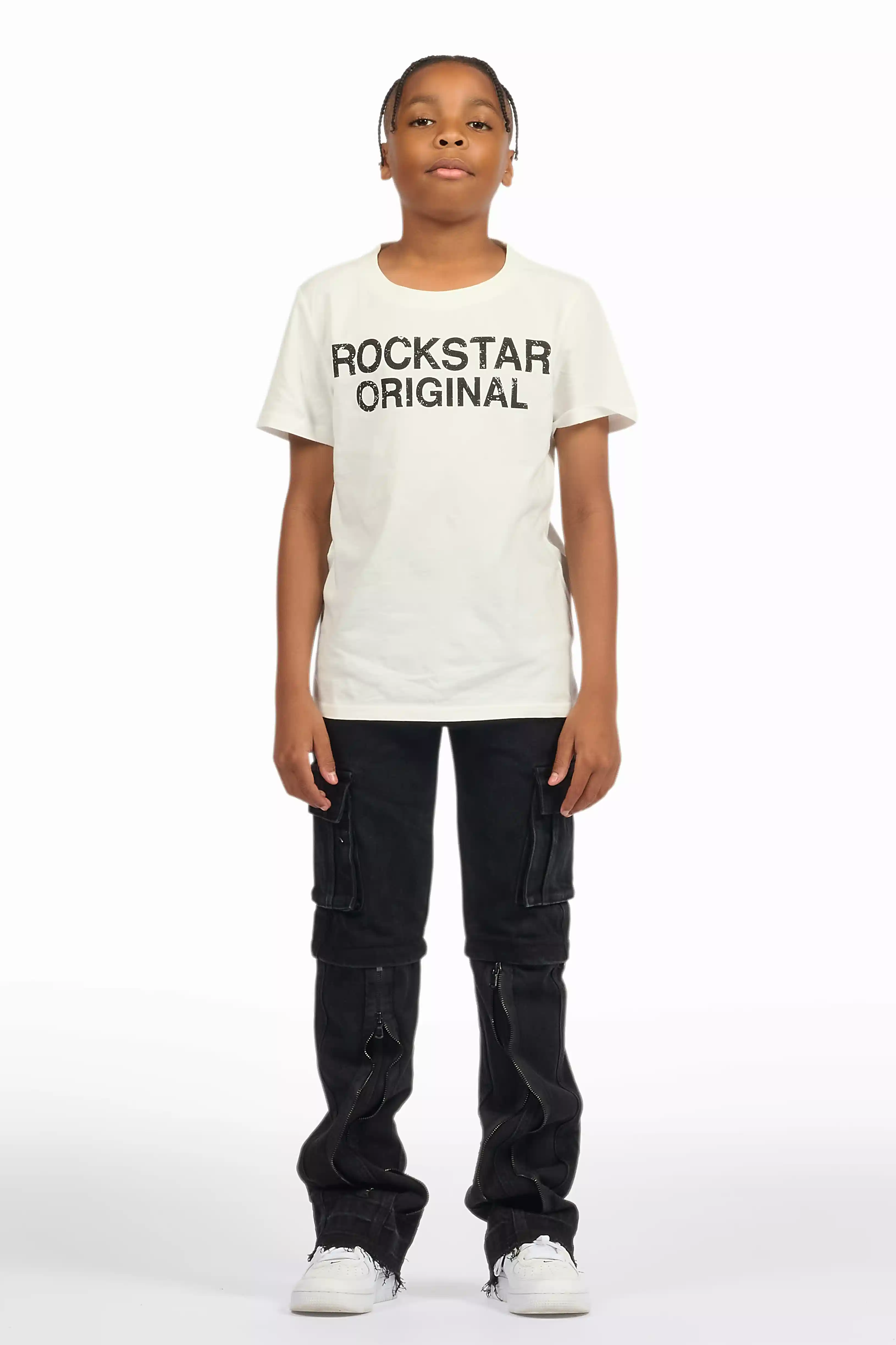 Boys Rupert Black Baggy Fit Jean - Image 4
