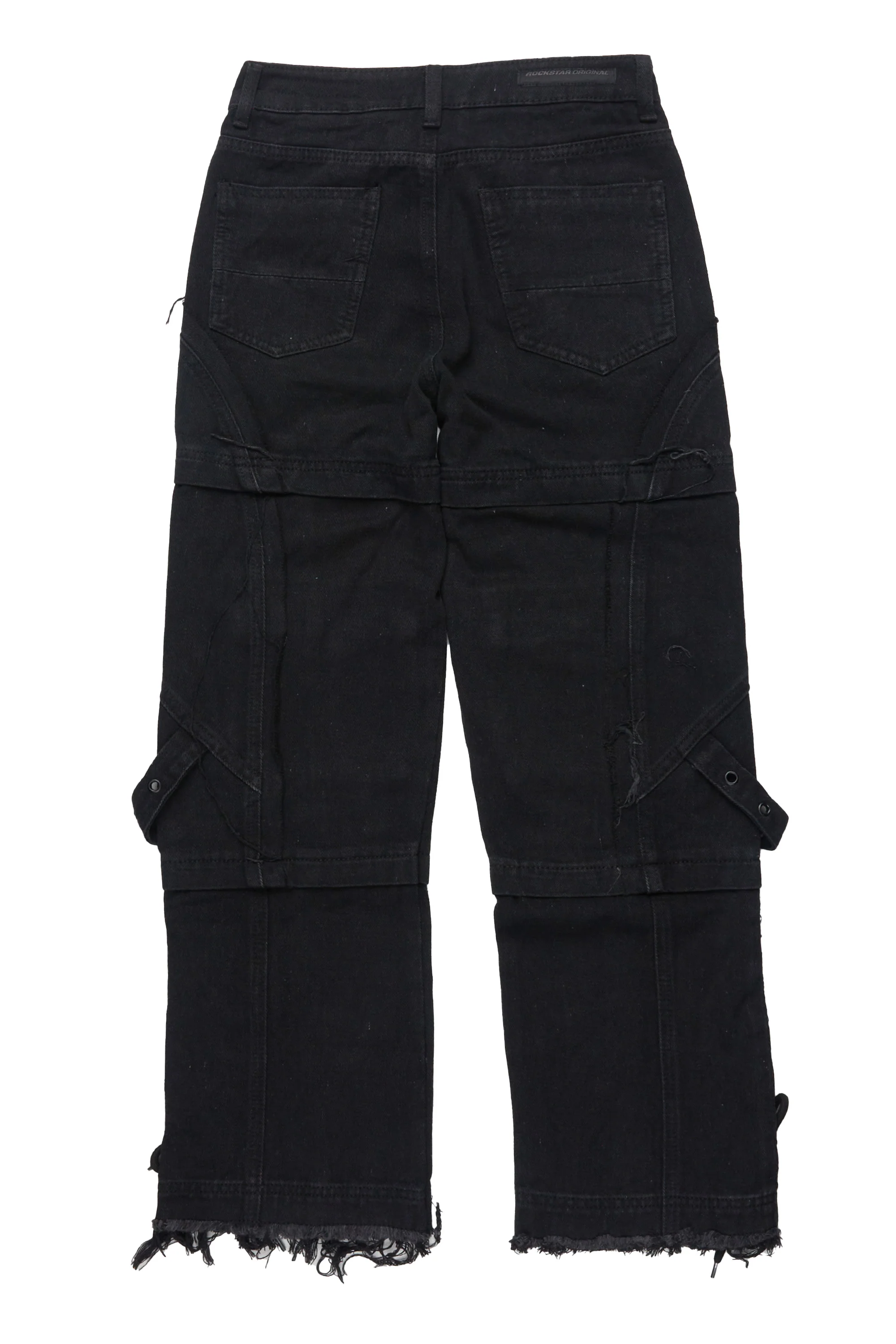 Boys Three Maxi Jet Black Baggy Fit Jean - Image 10