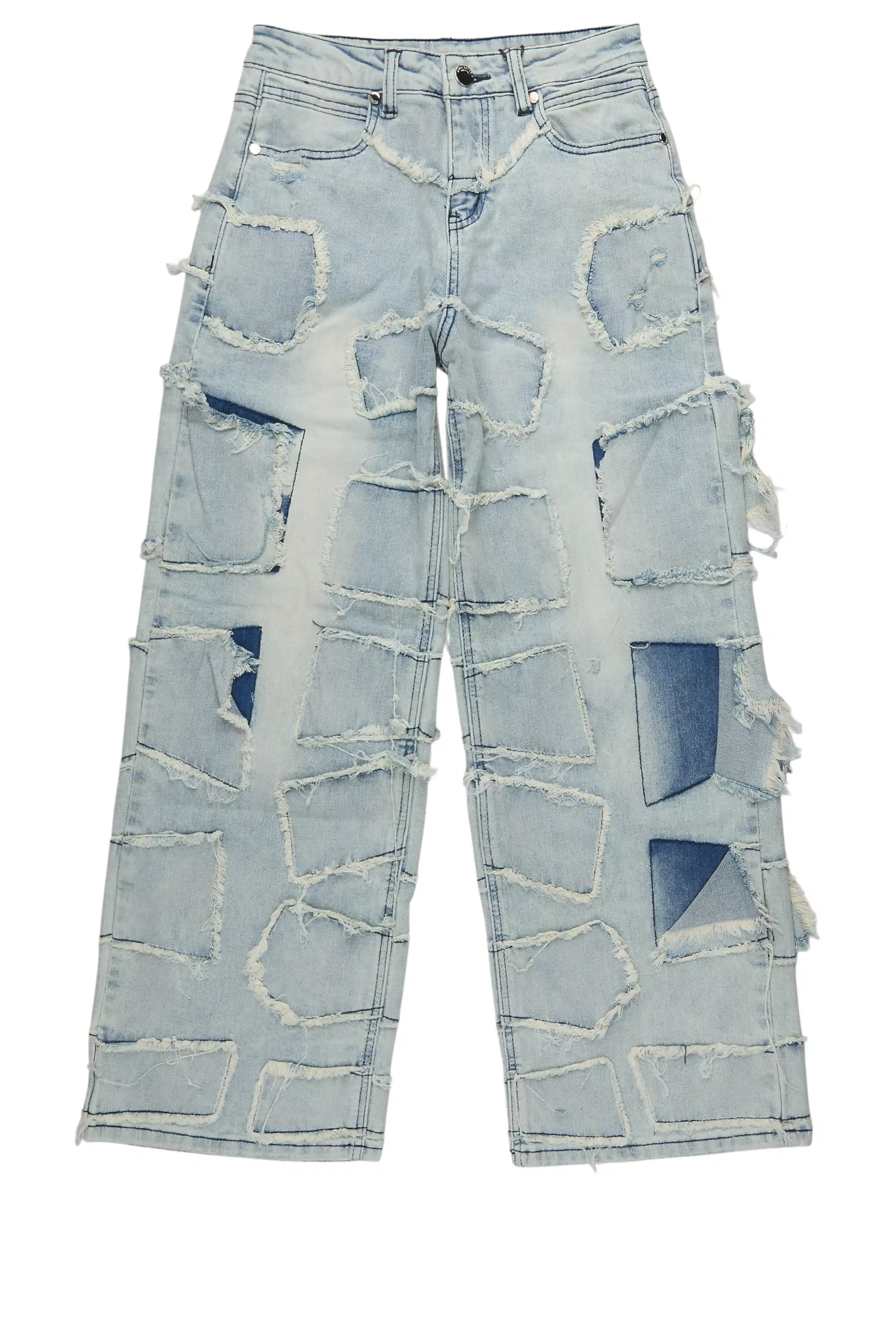 Boys Jacomus Blue Baggy Fit Jean - Image 2