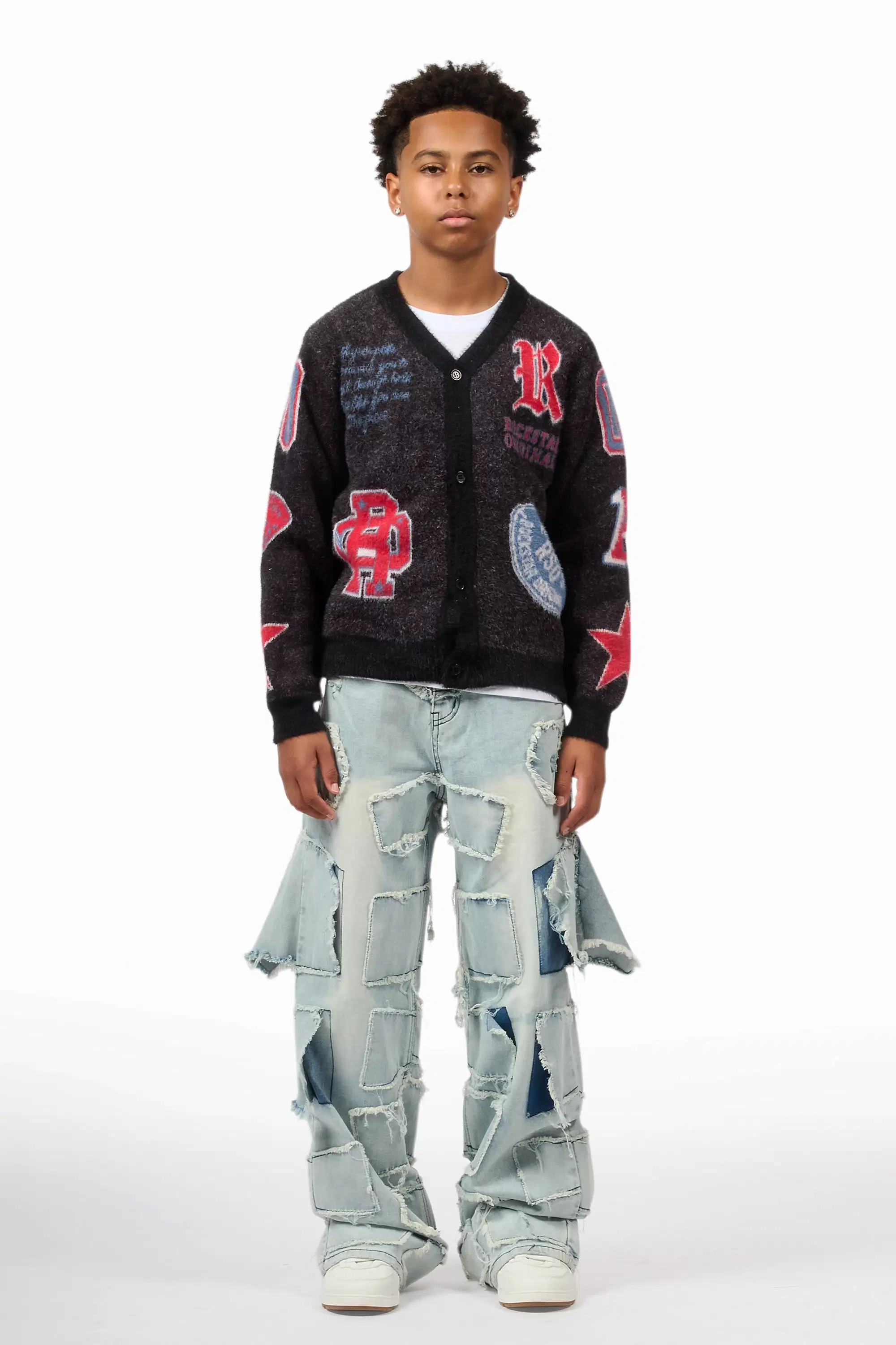 Boys Jacomus Blue Baggy Fit Jean - Image 3