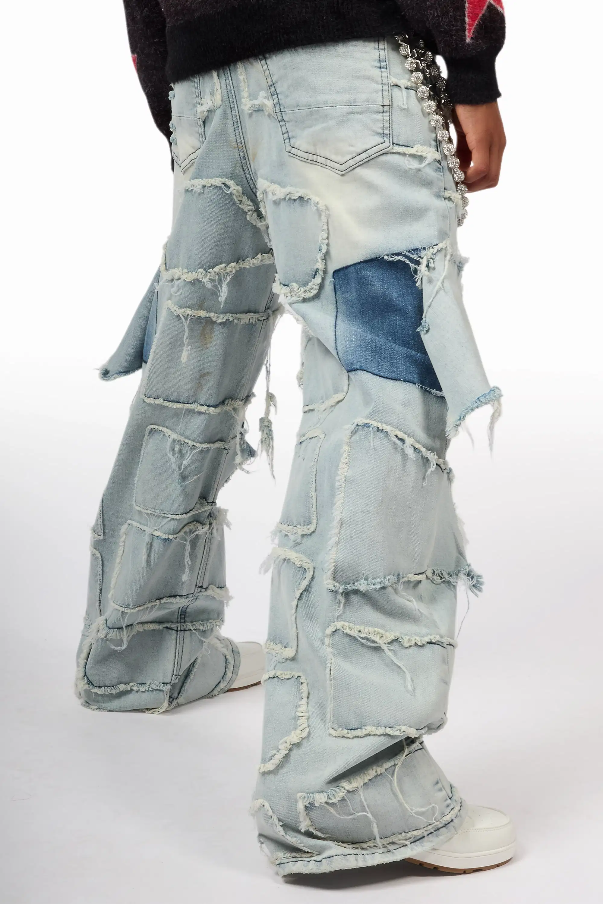 Boys Jacomus Blue Baggy Fit Jean - Image 4
