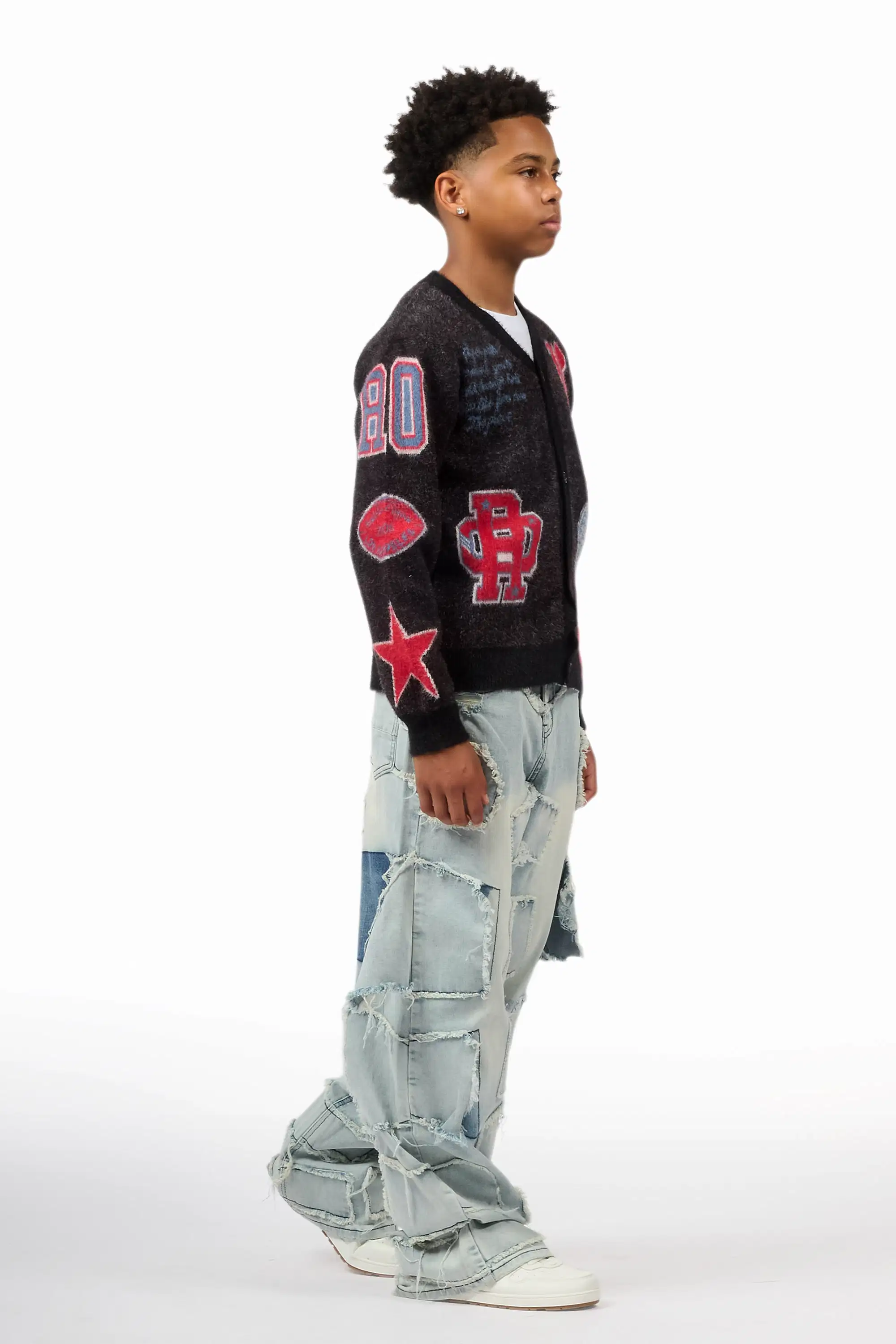 Boys Jacomus Blue Baggy Fit Jean - Image 5