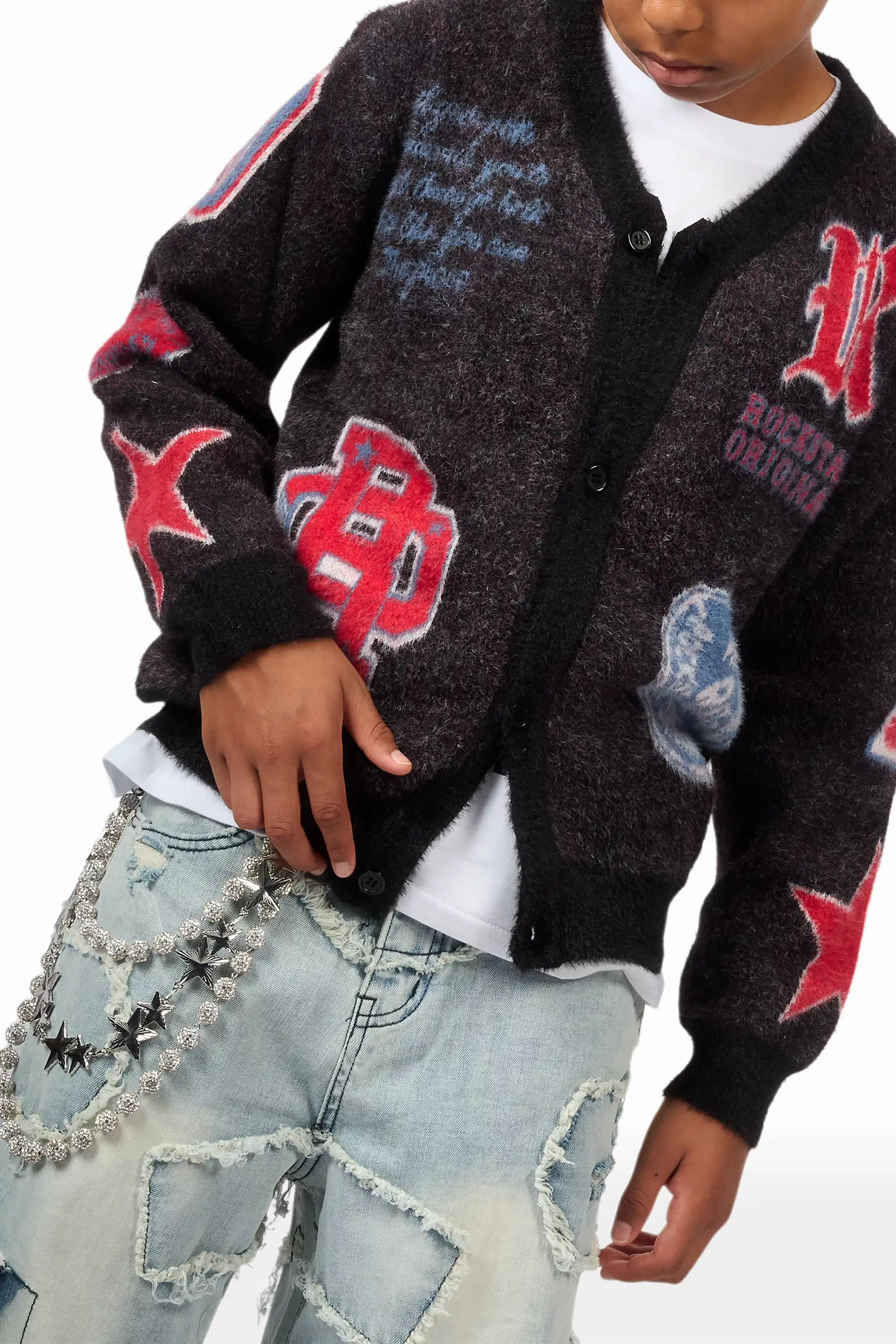 Boys Jacomus Blue Baggy Fit Jean - Image 7