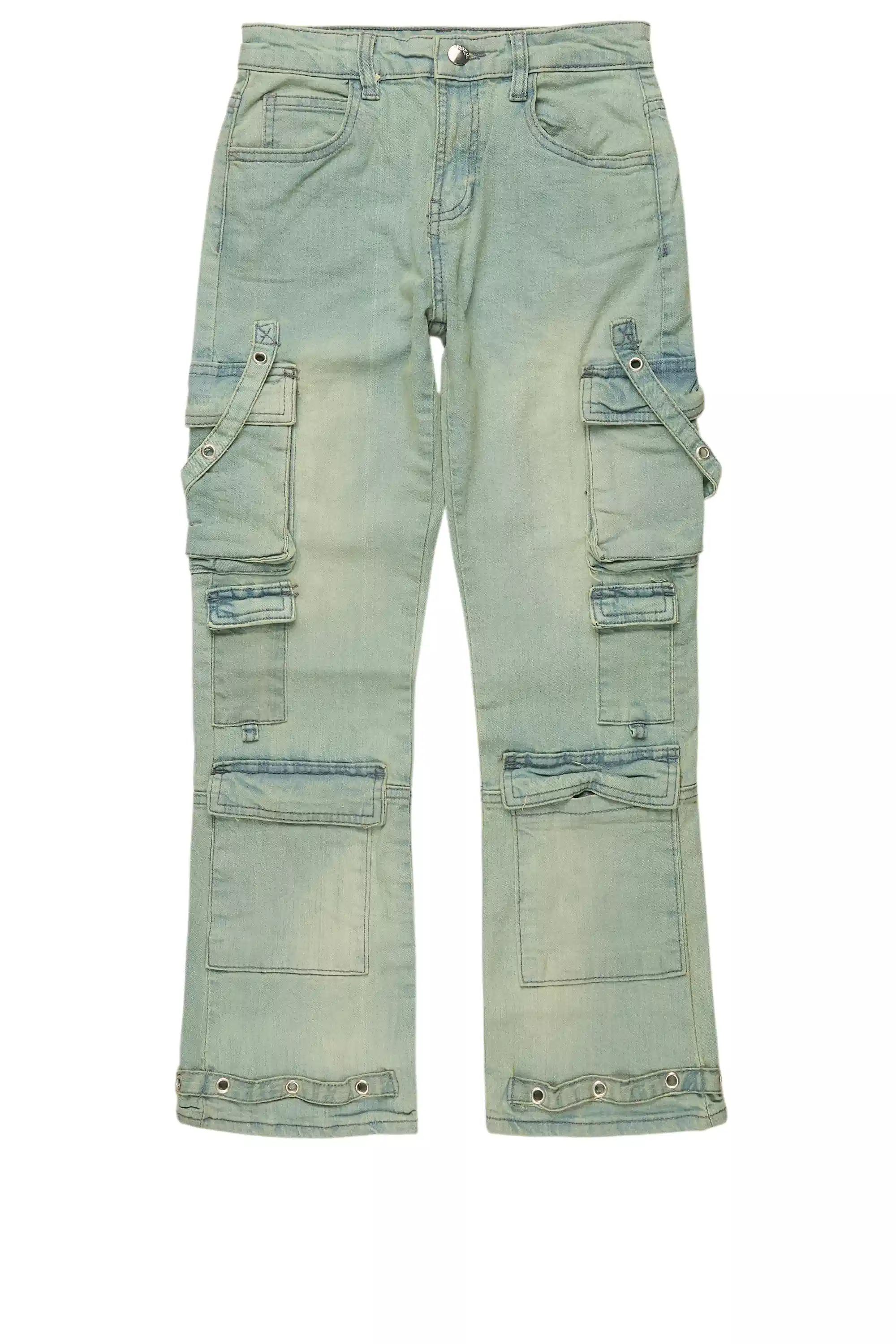 Boys Iggy Ice Blue Flare Jean - Image 2