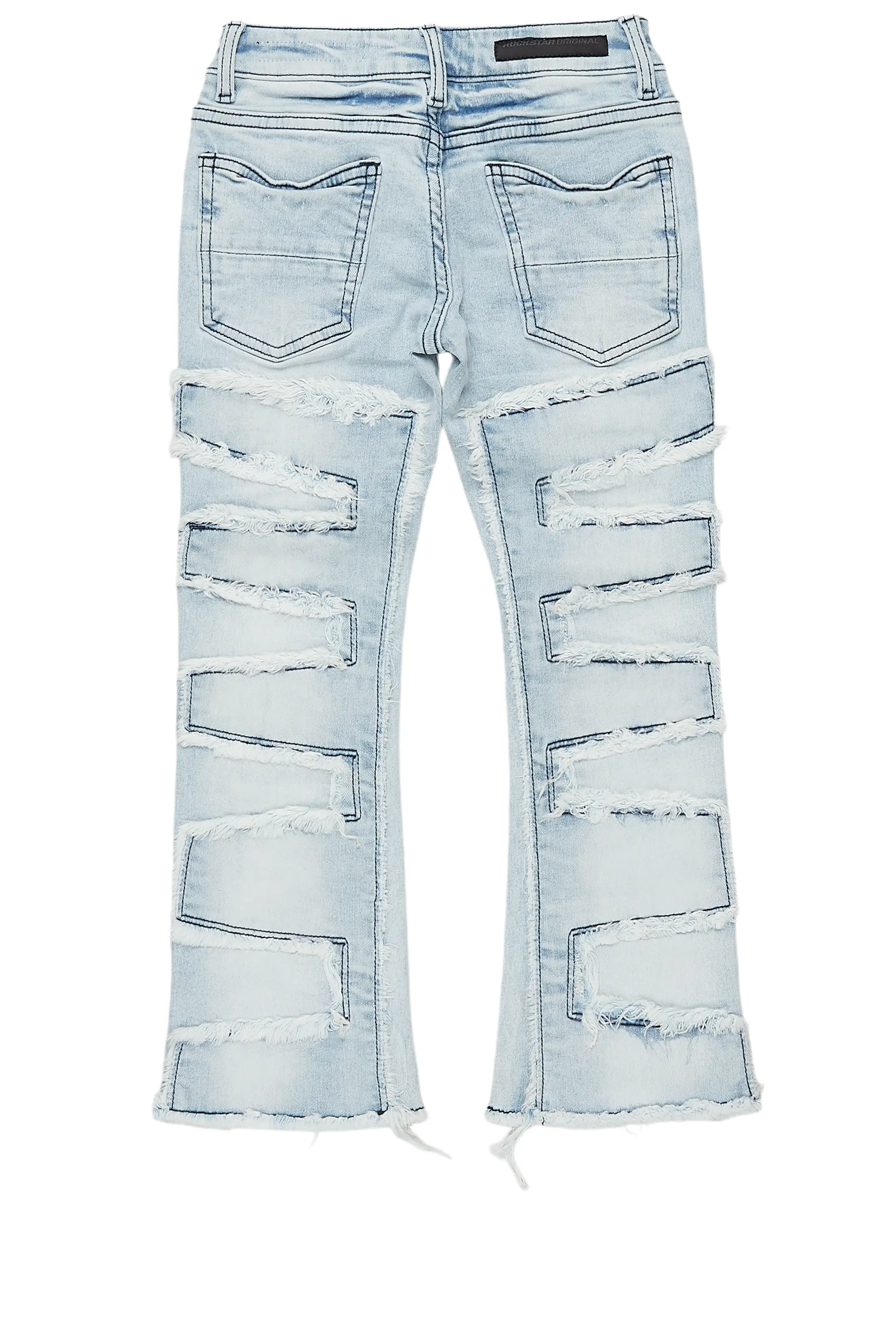 Boys Shake Blue Stacked Flare Jean - Image 9