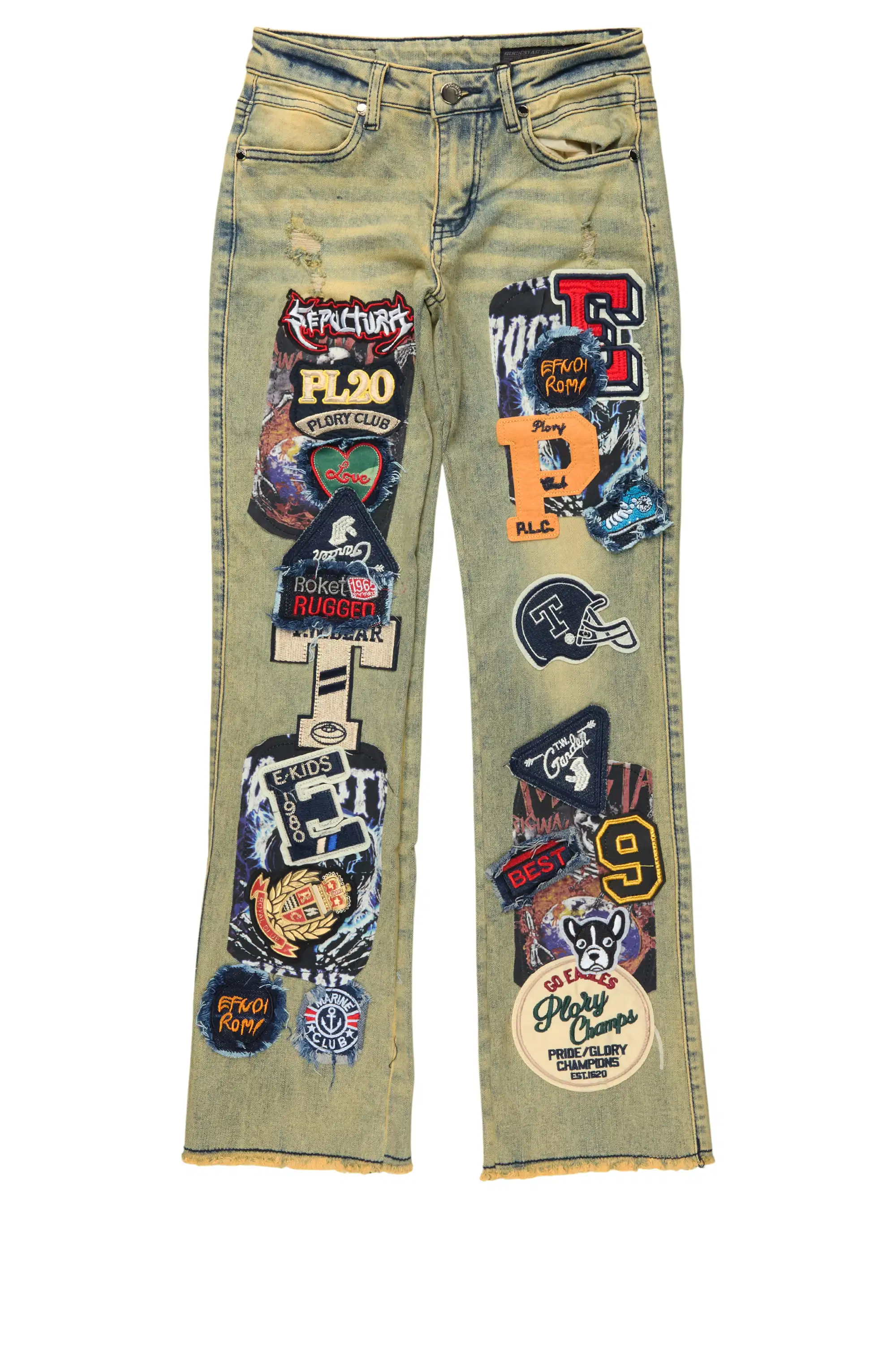 Boys Espen Tint Stacked Flare Jean - Image 2