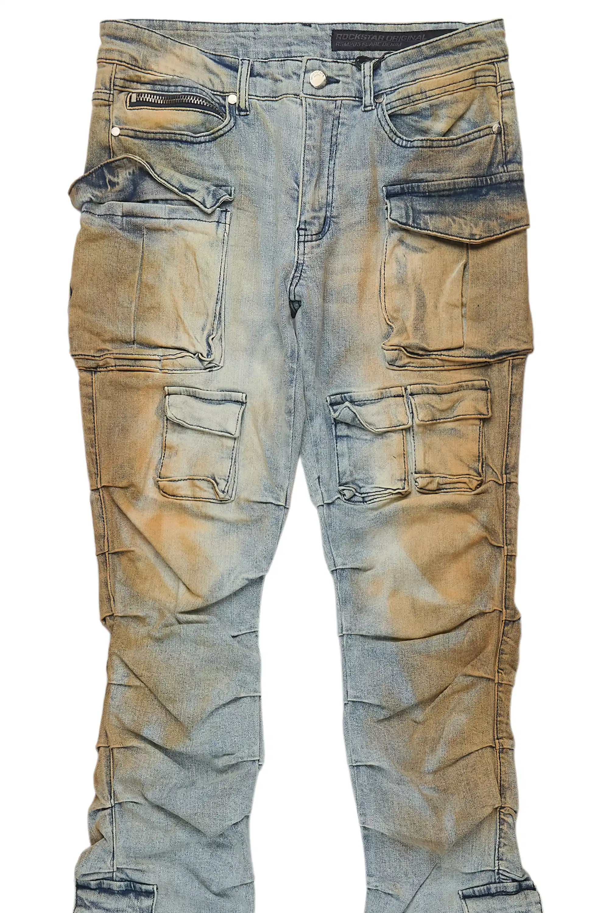 Boys Gentry Tint Light Blue Stacked Flare Jean - Image 2