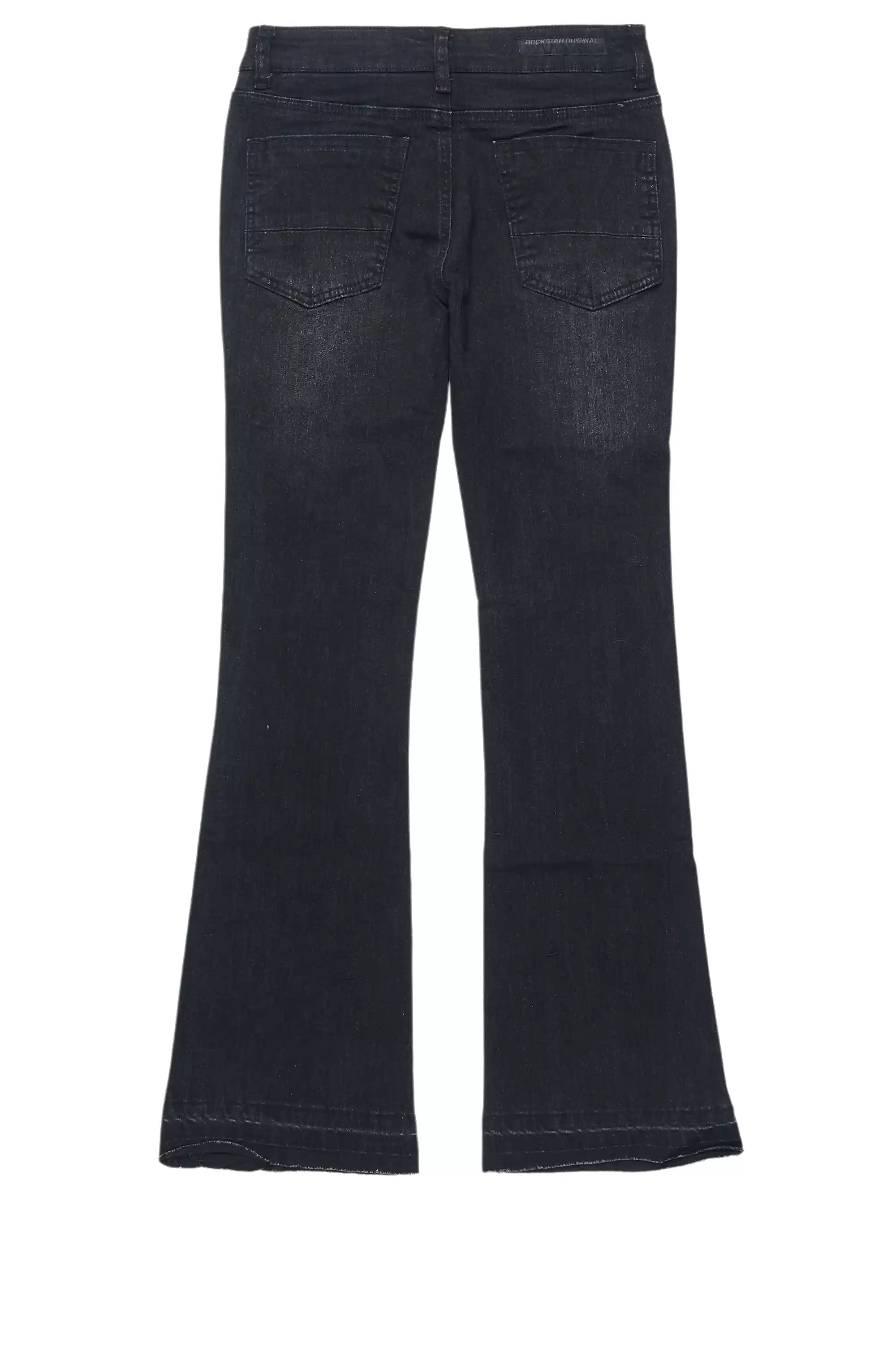 Boys Stellan Black Stacked Flare Jean - Image 12