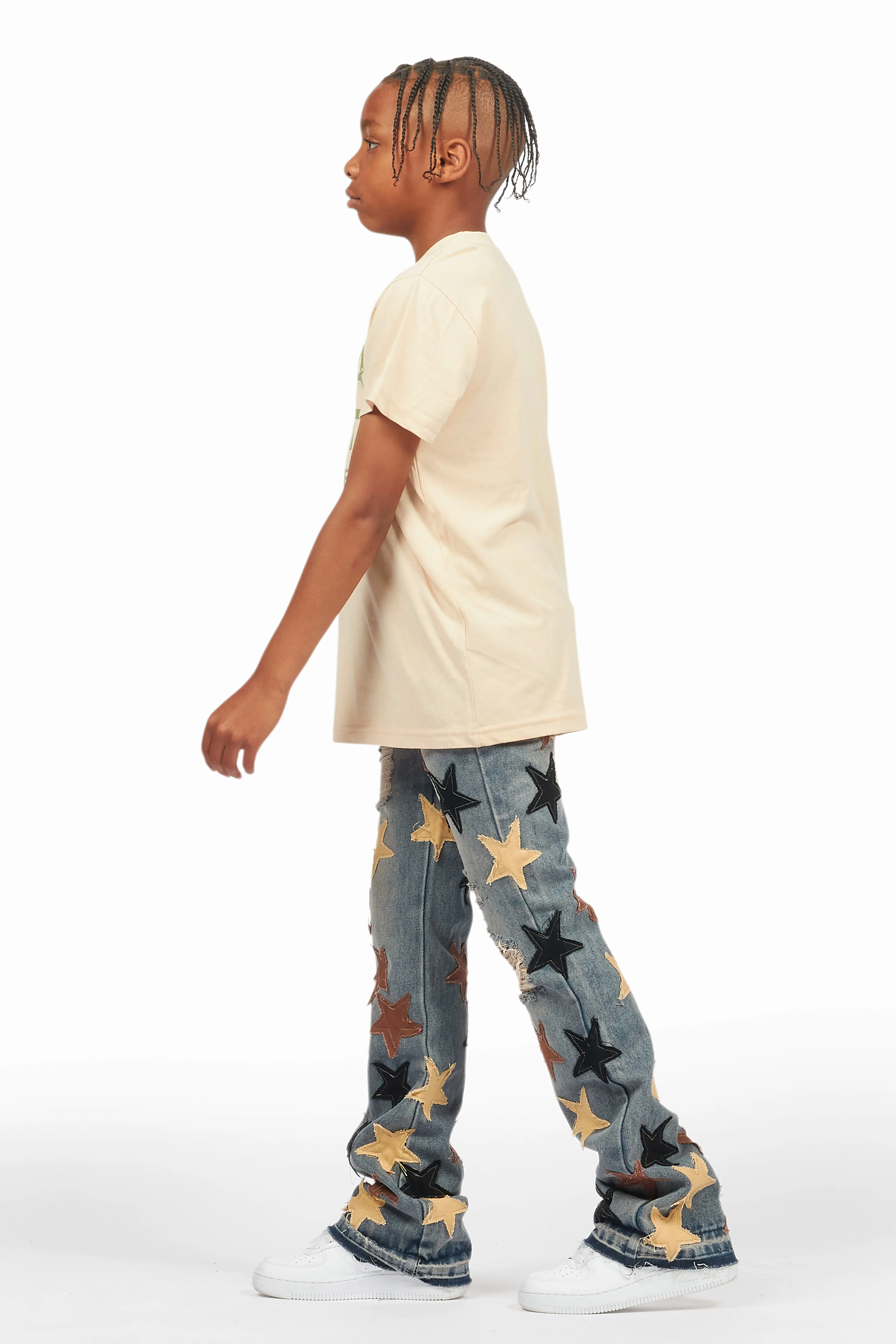 Boys StarLane Tint Stacked Flare Jean - Image 6