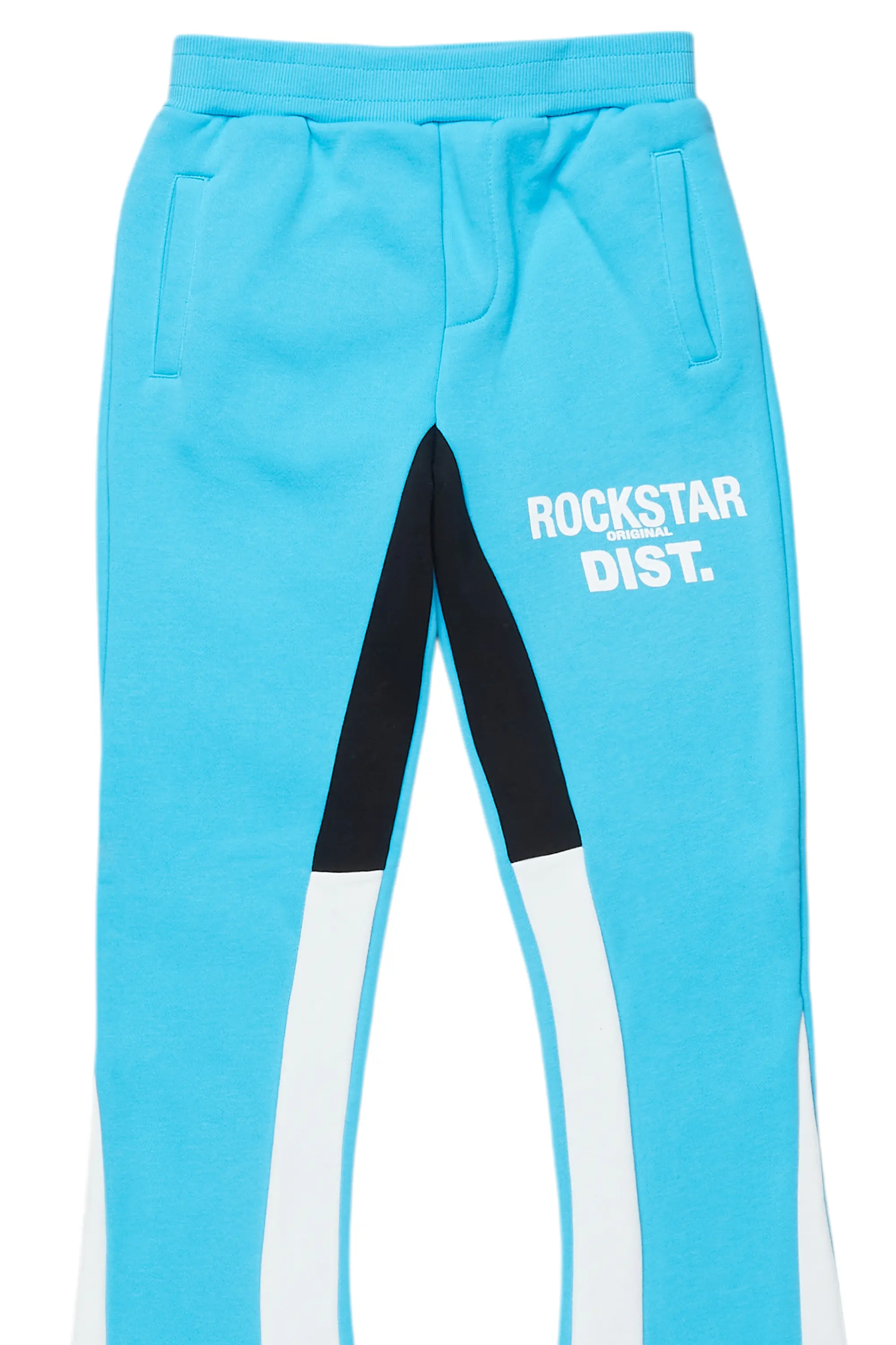 Boys Alpine Blue/White Stacked Trackpant - Image 2