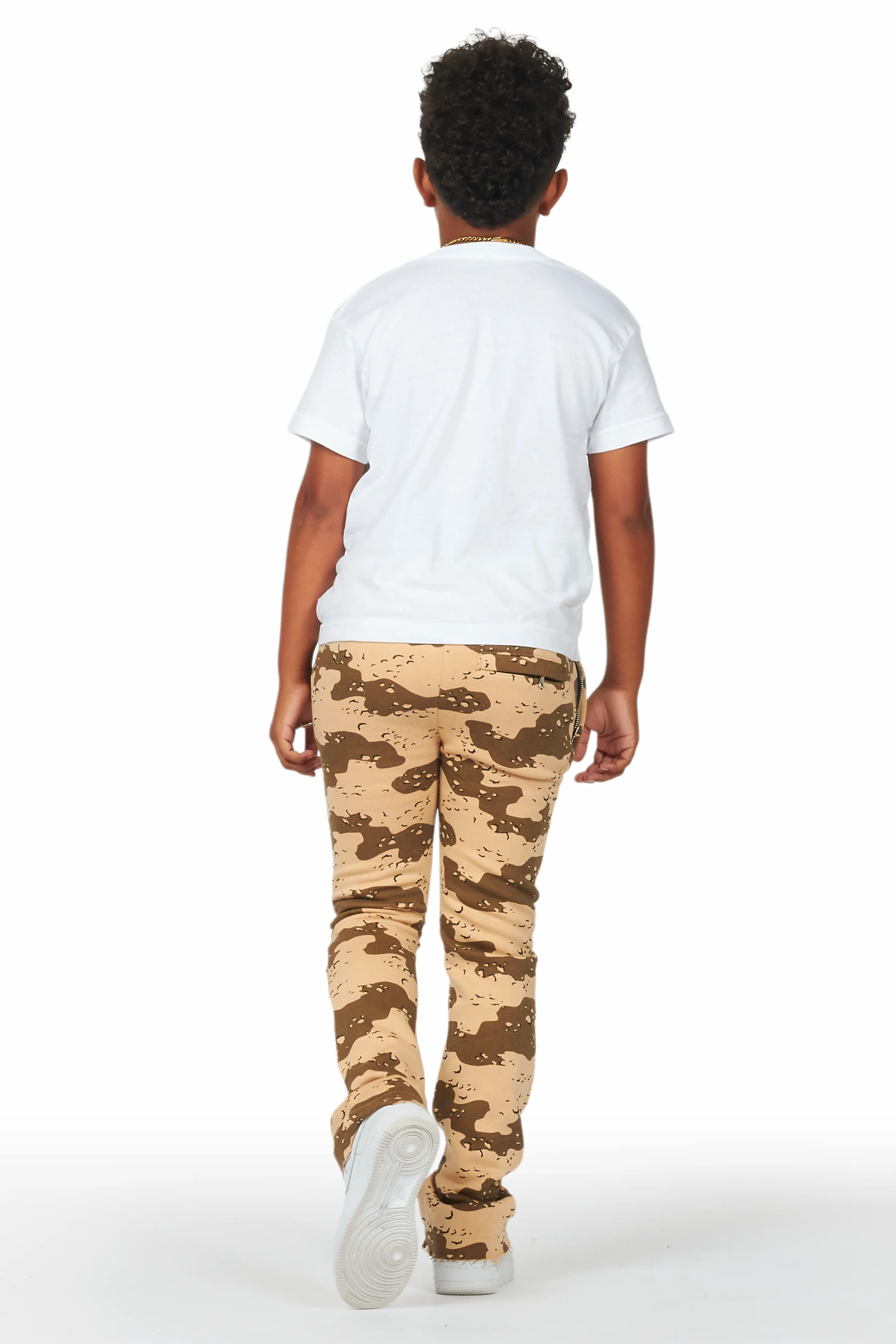 Boys Bansi Desert Camo Stacked Trackpant - Image 5