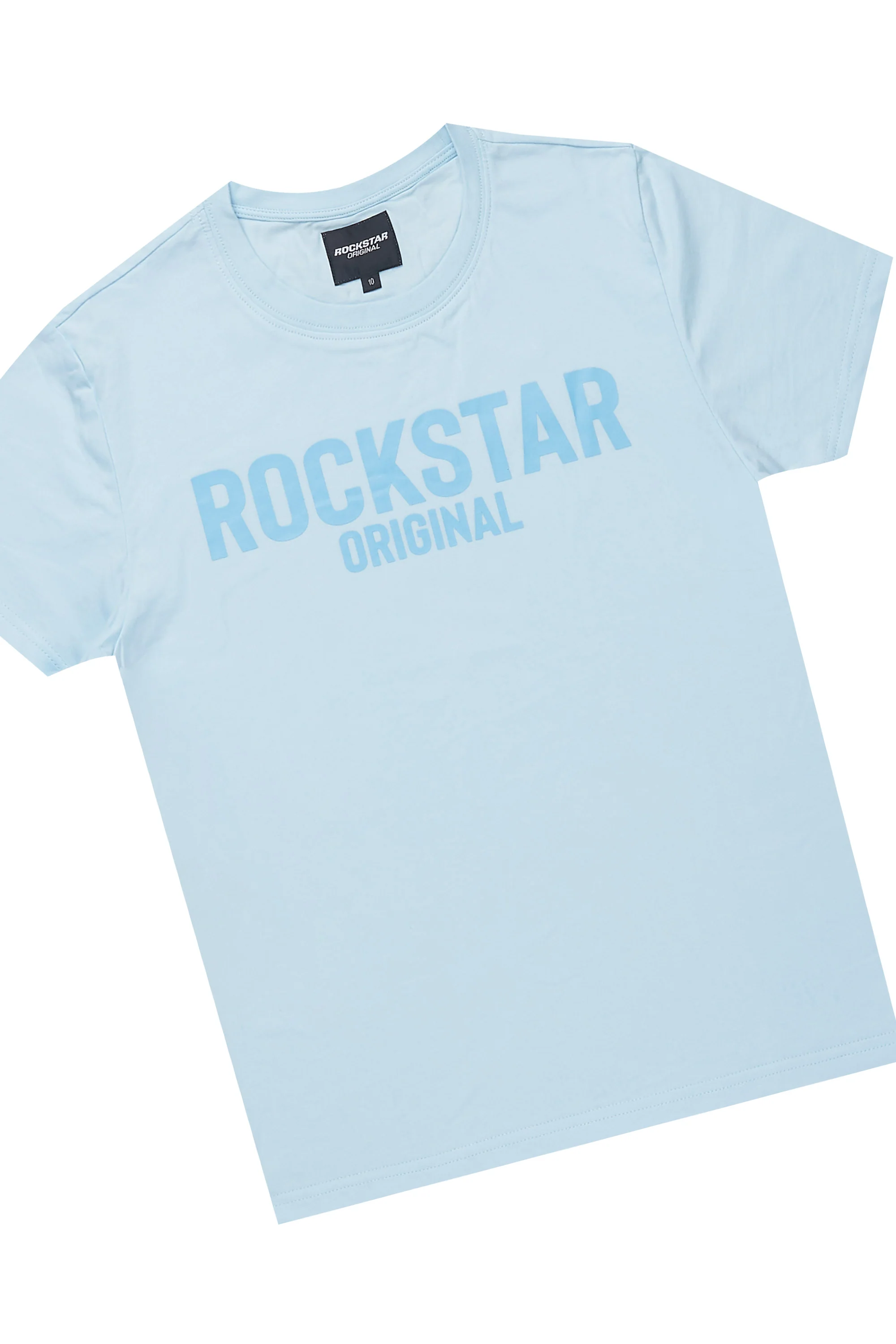Boys Sana Blue Short Set - Image 2
