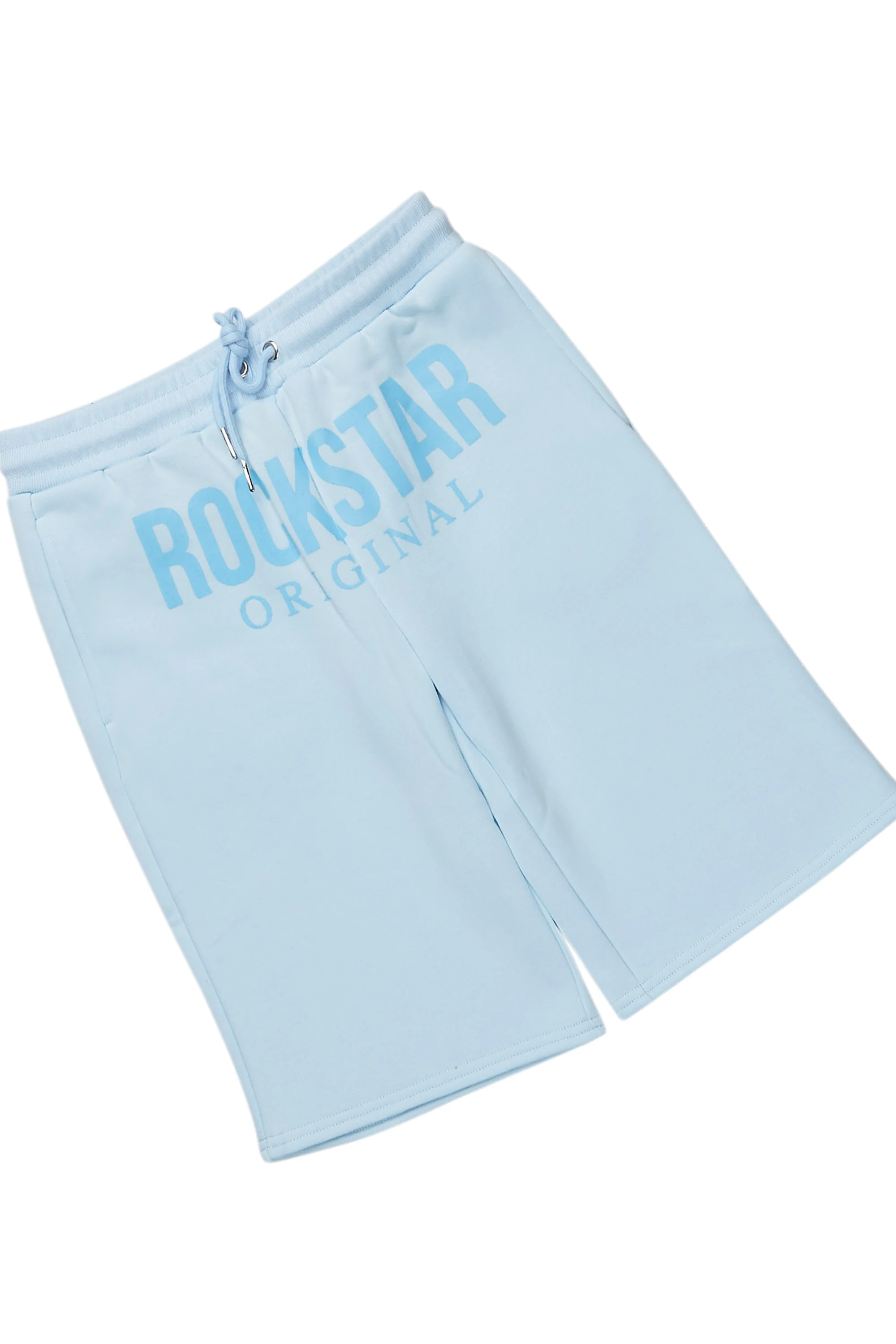 Boys Sana Blue Short Set - Image 3