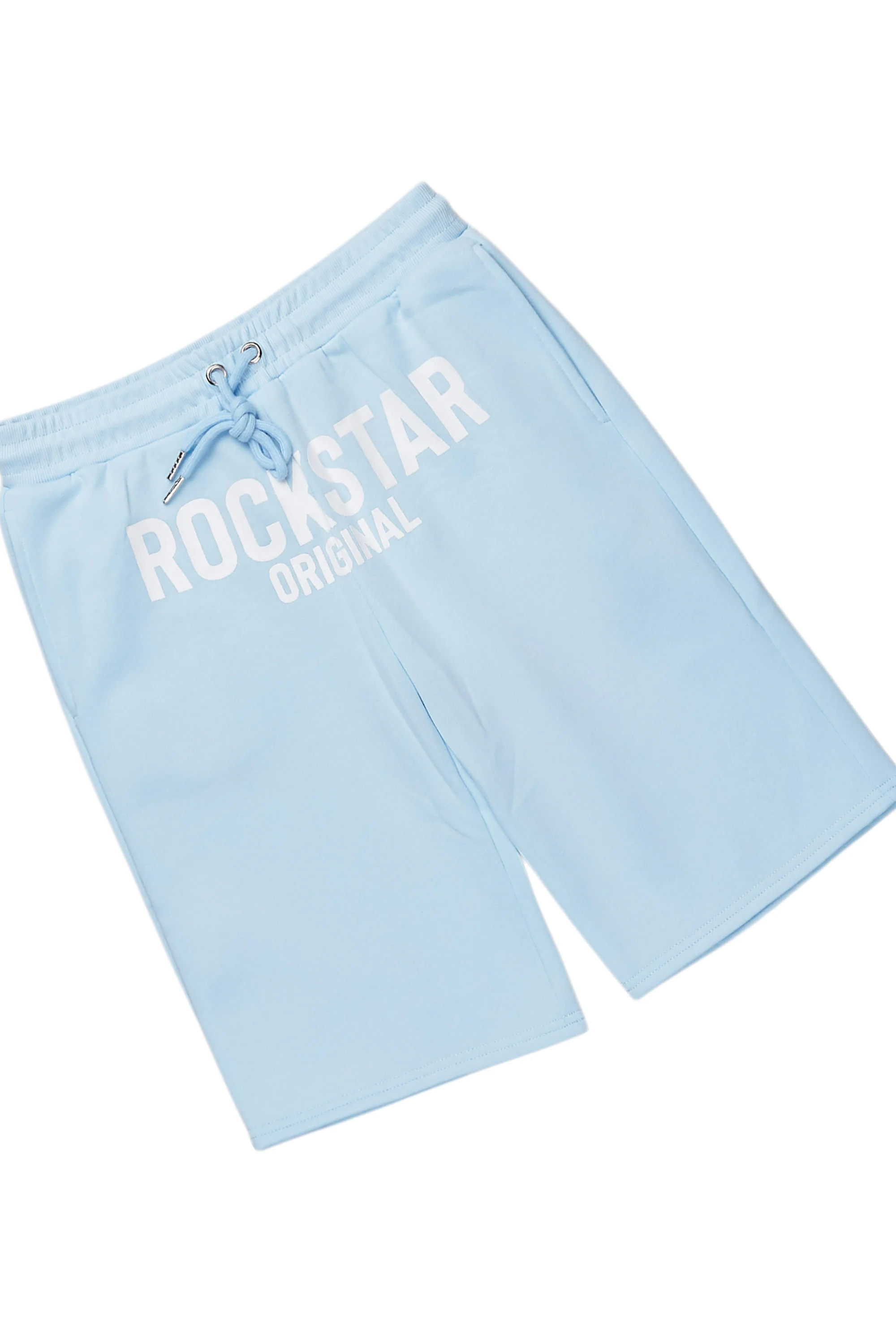 Boys Sana White/Blue Short Set - Image 3