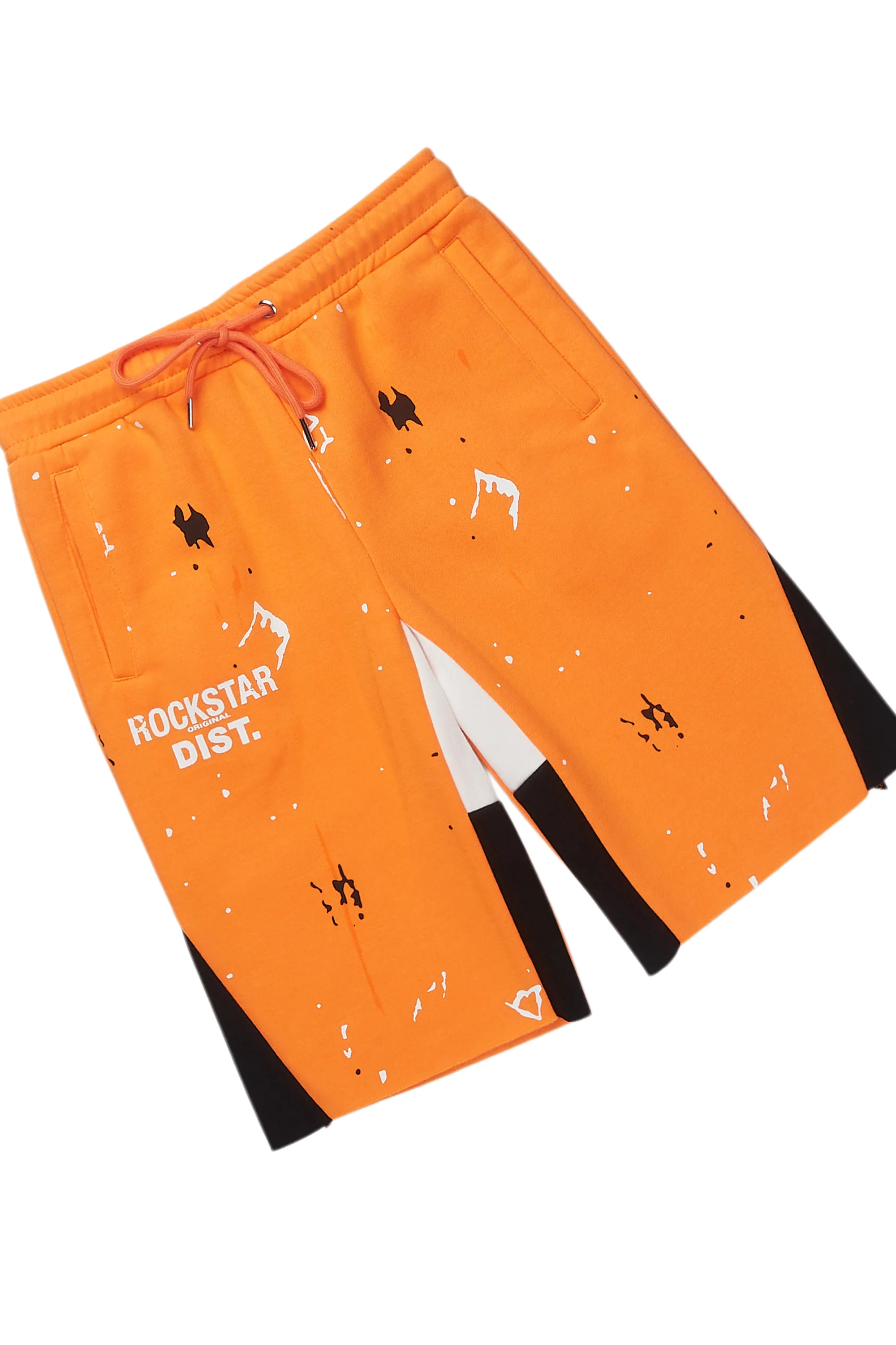 Boys Scottie White/Orange Short Set - Image 7