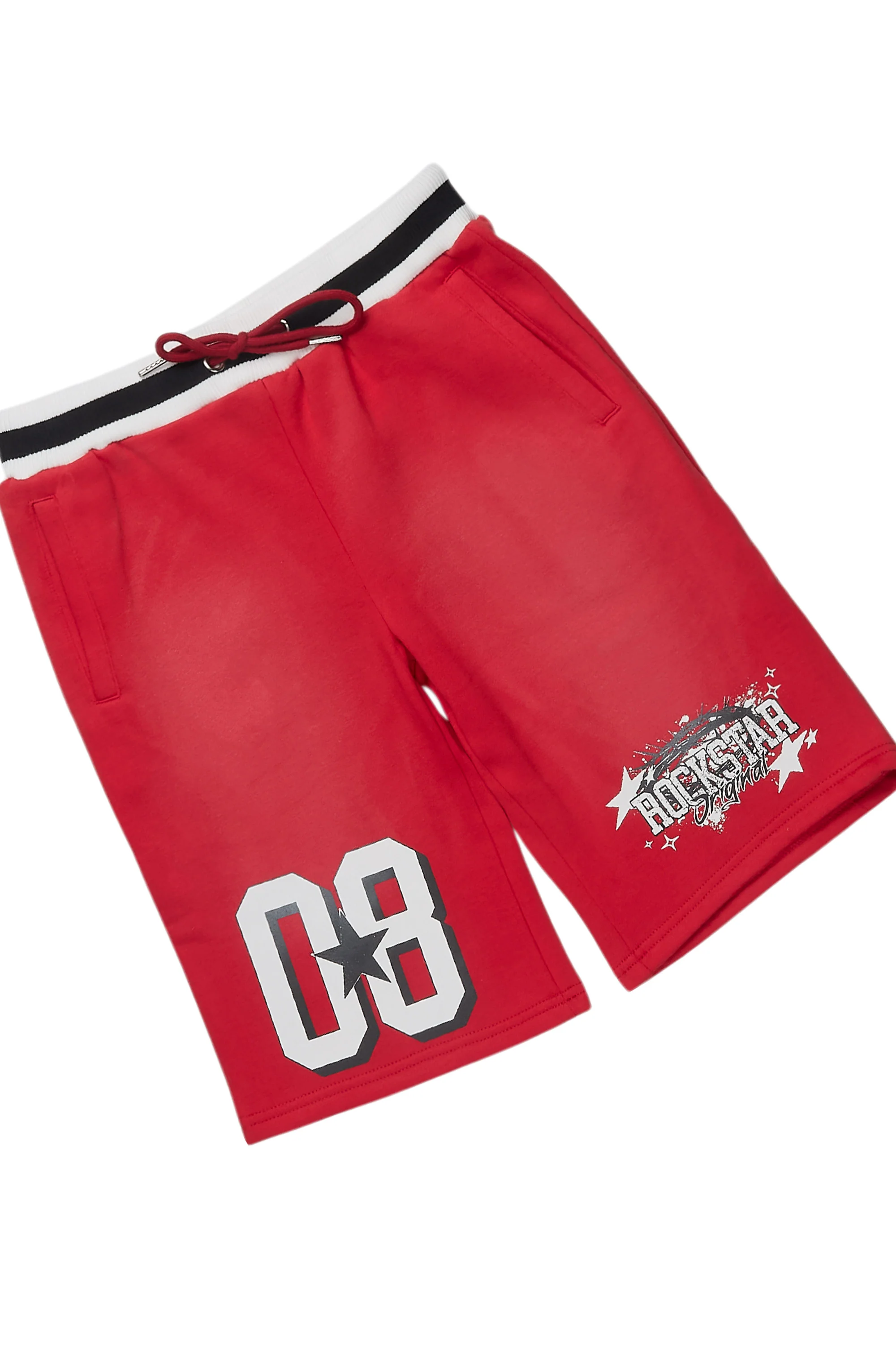 Boys Allstar White/Red T-Shirt Short Set - Image 3