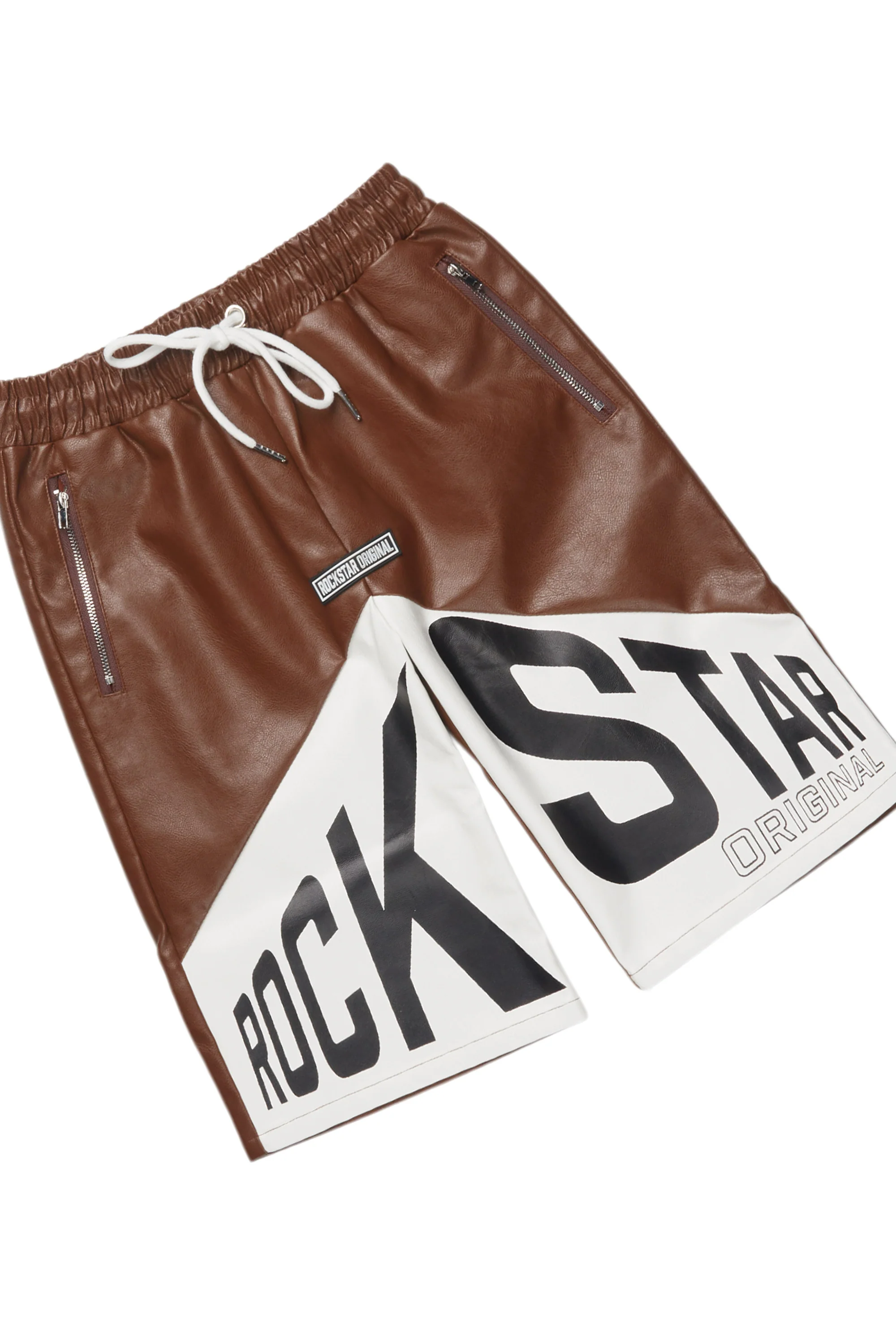 Boys Zayn White/Beige Graphic Short Set - Image 3