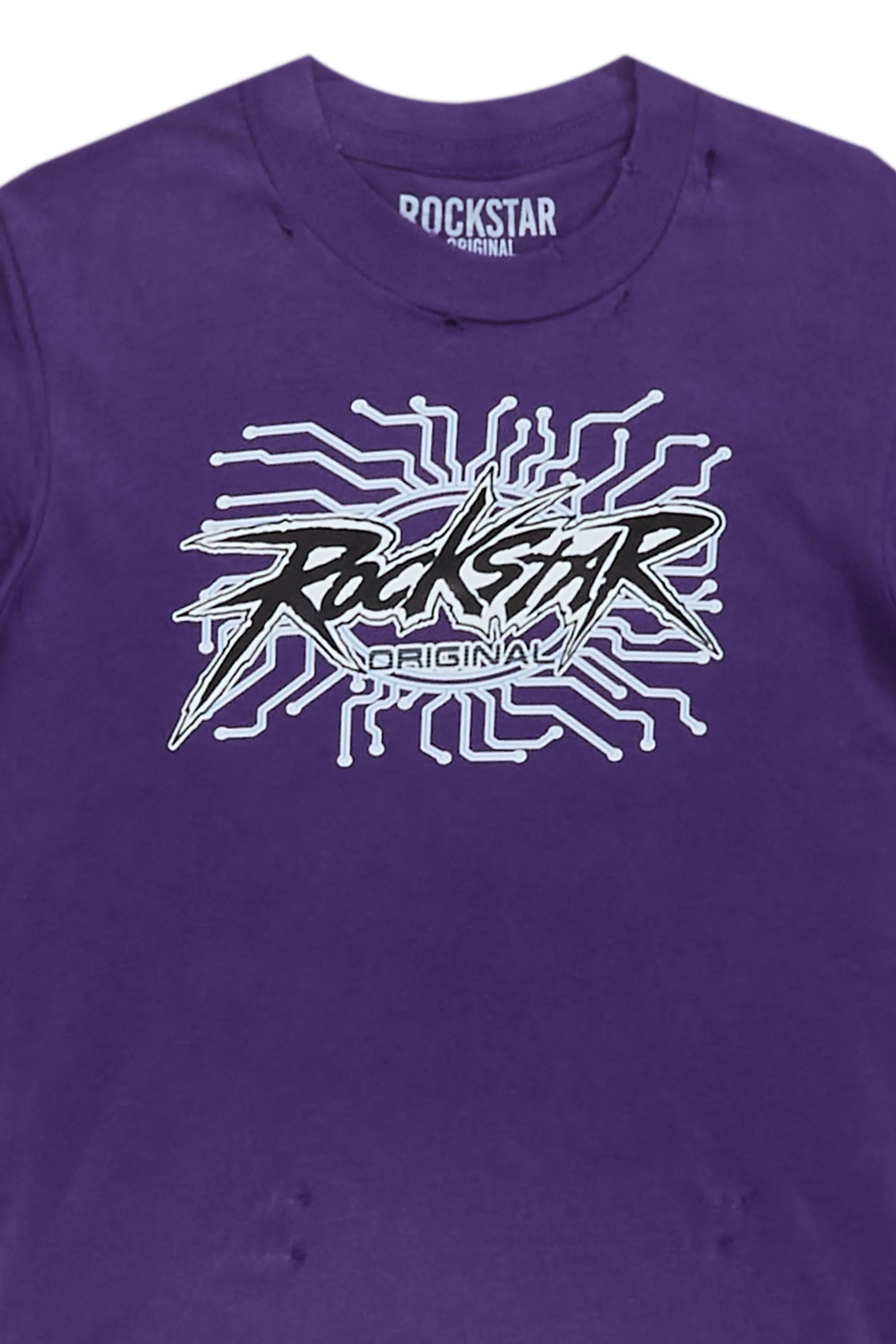 Boys Race Purple Graphic T-Shirt - Image 2